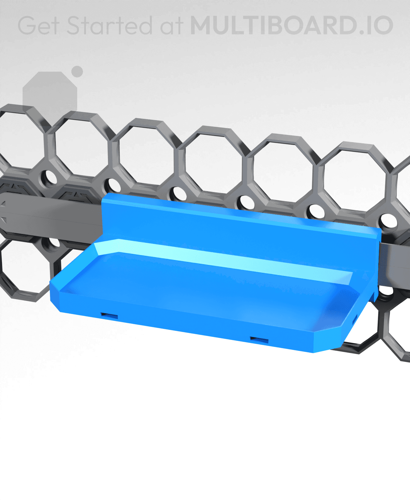 2x1 Shelf - Rail Slider 3d model