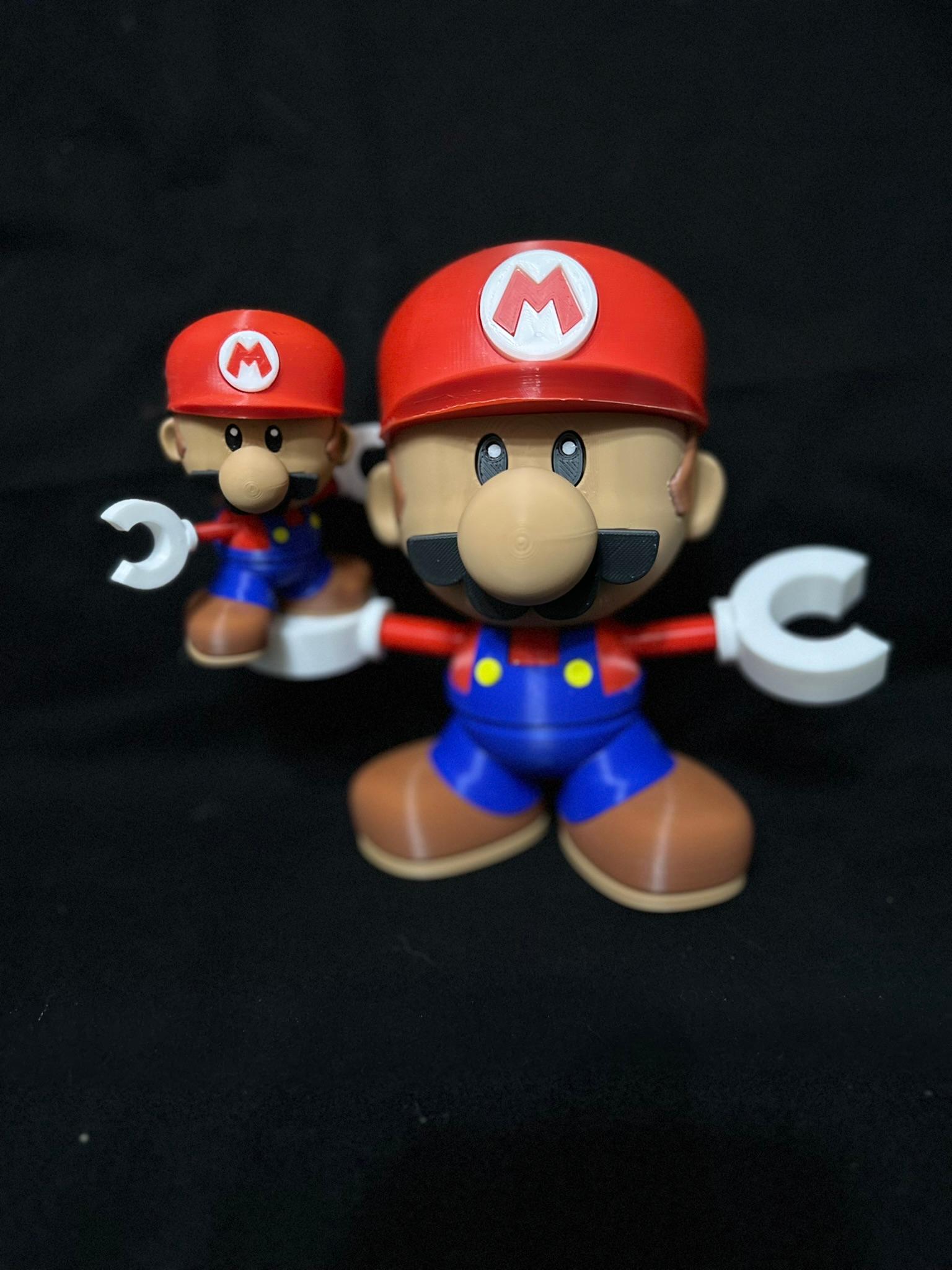 Articulating Toy Mini Mario multi part 3d model