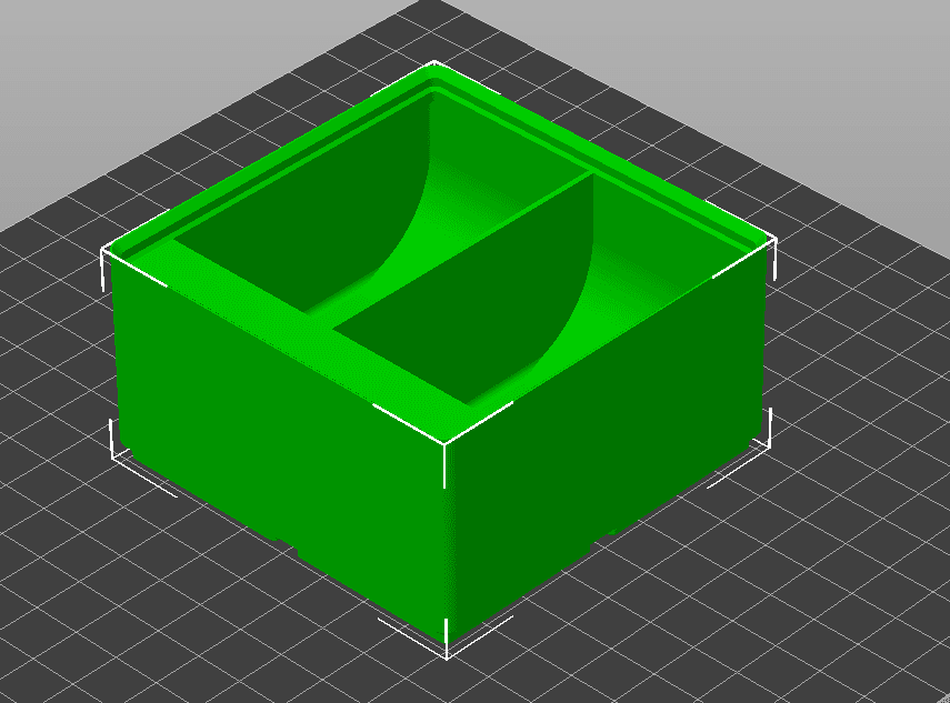 Gridfinity easy dump parts tray 3d model
