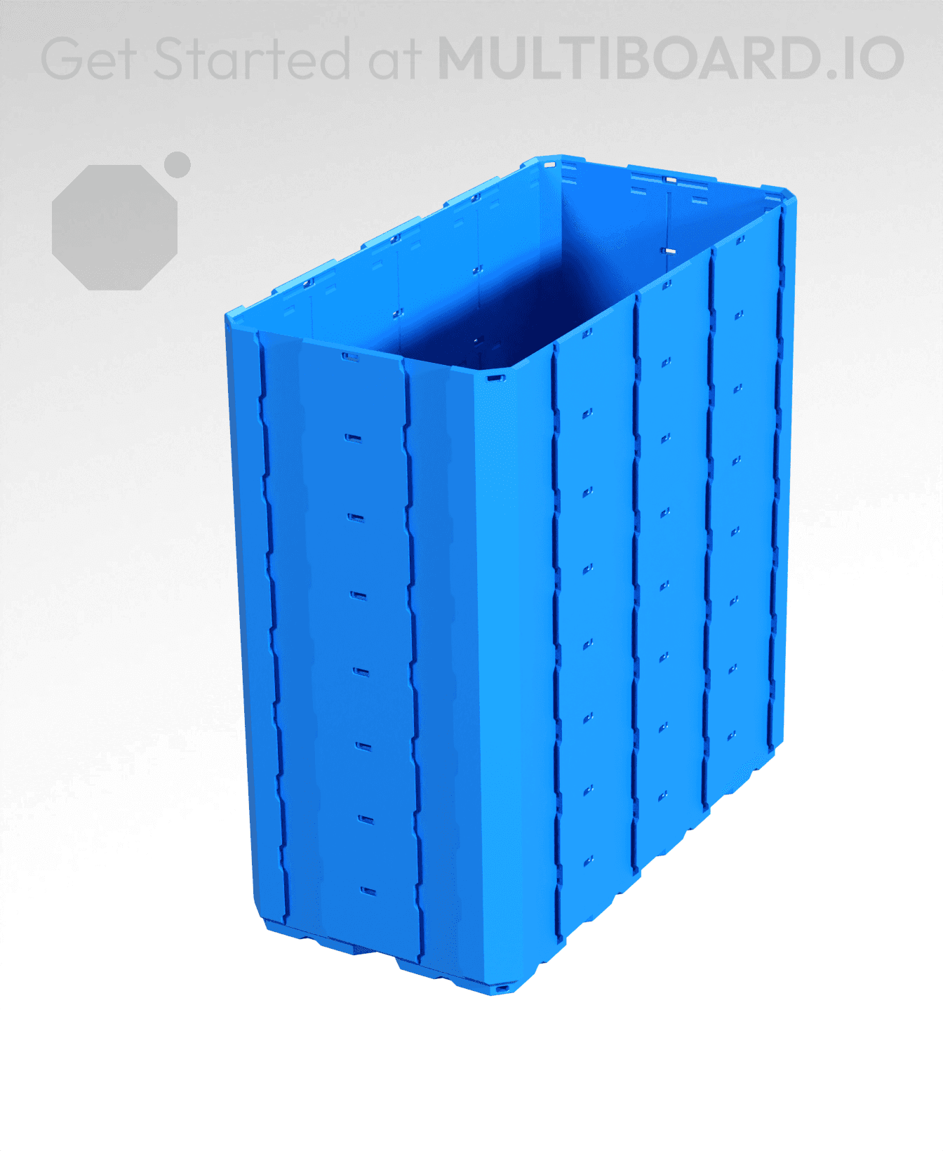 2x4x4 - Full Multipoint Rail - Multibin Shell 3d model