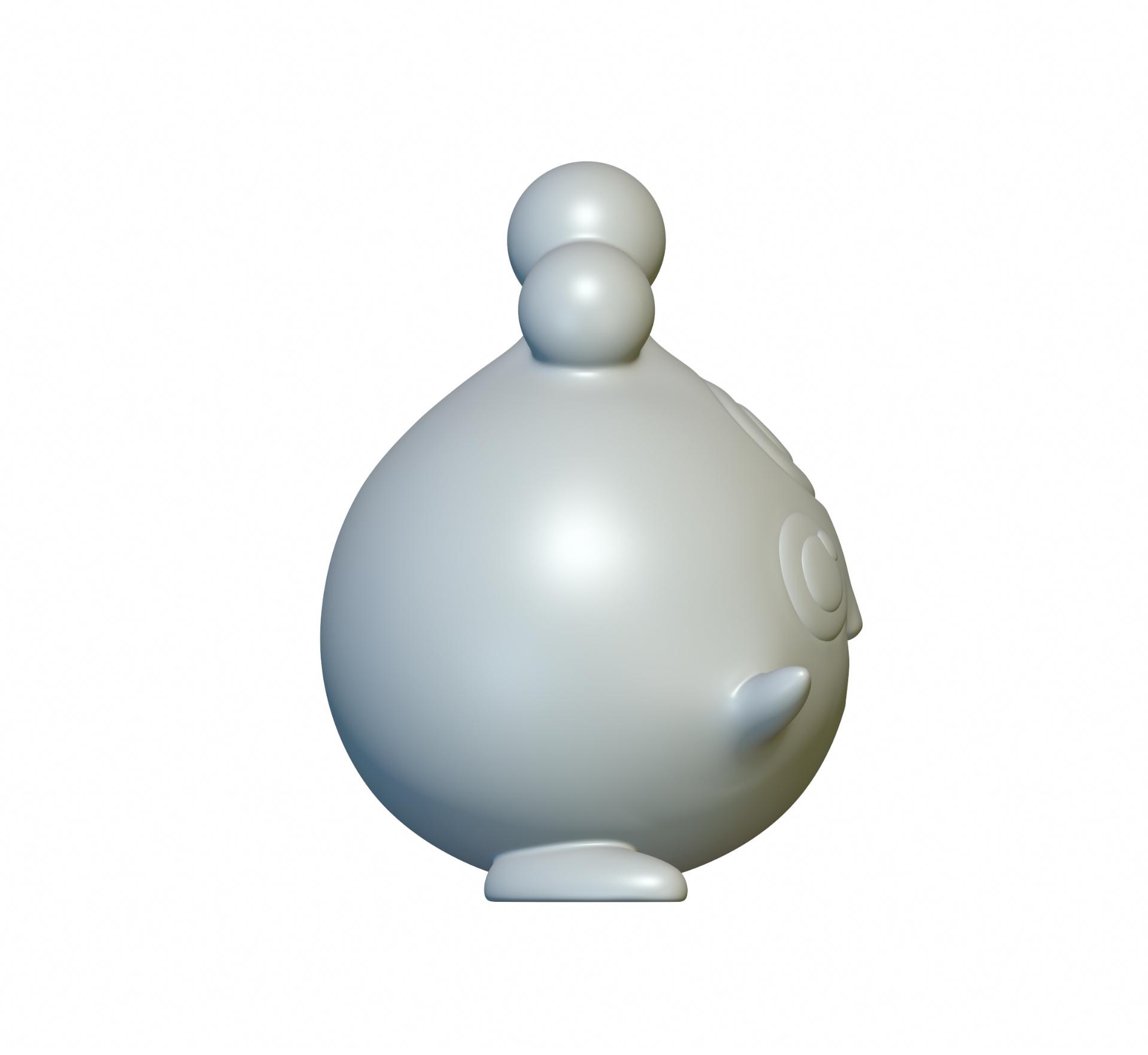 Pokemon Igglybuff #174 - Optimized for 3D Printing 3d model