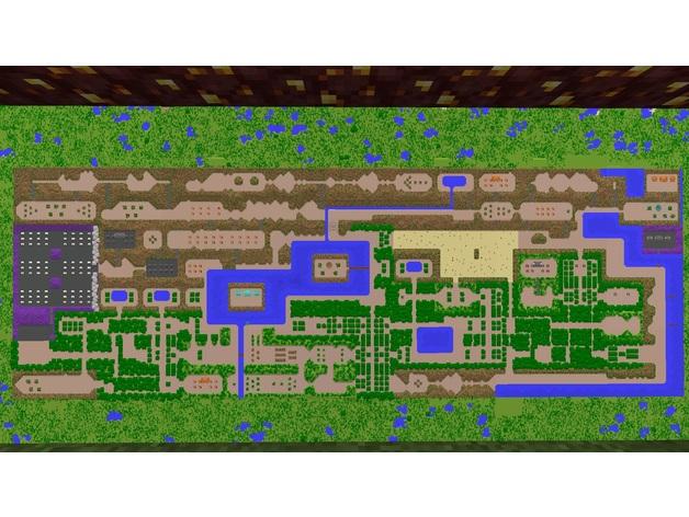 Minecraft Zelda 3d model