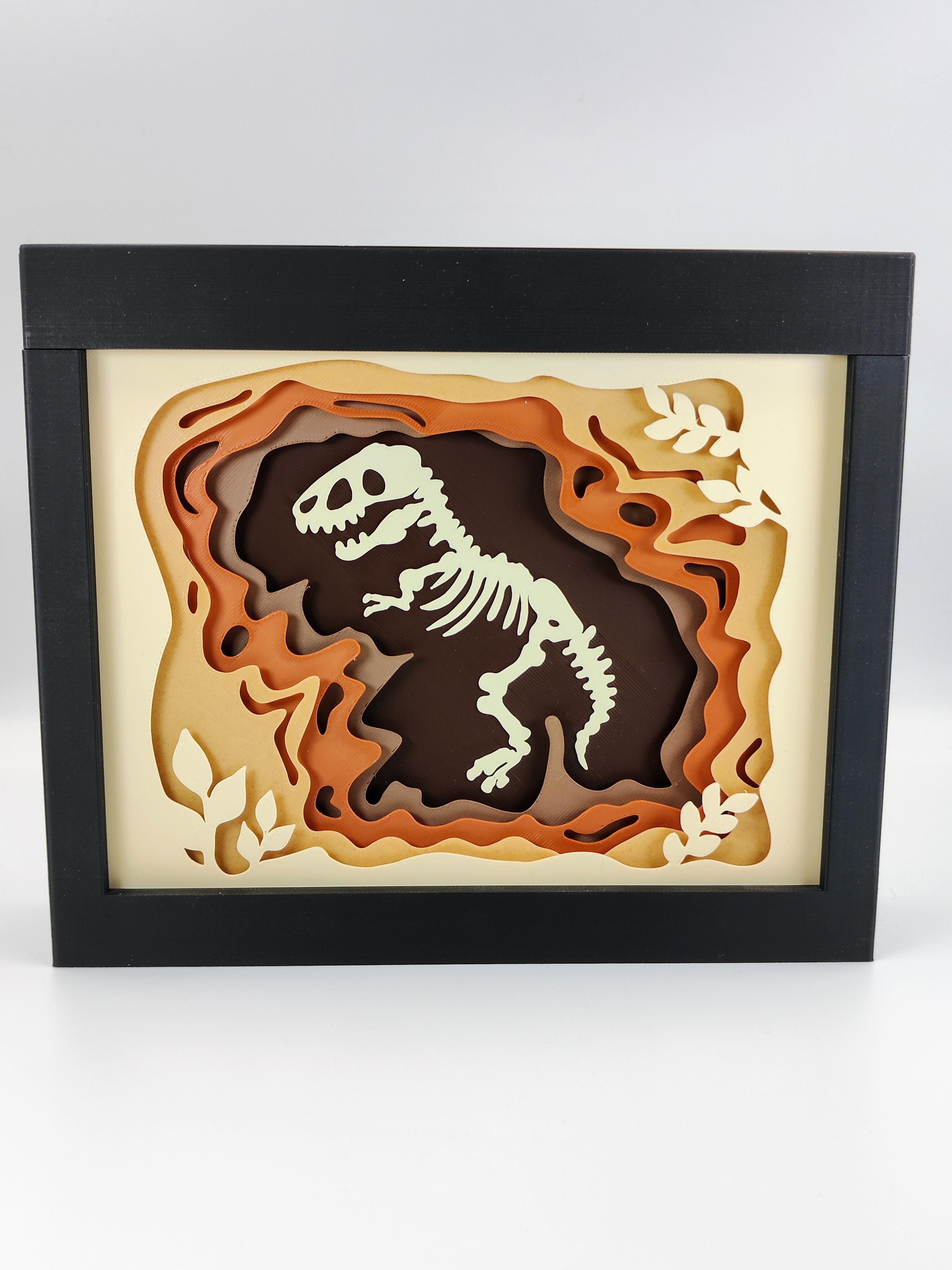 Dinosaur Shadow Box (B) 3d model