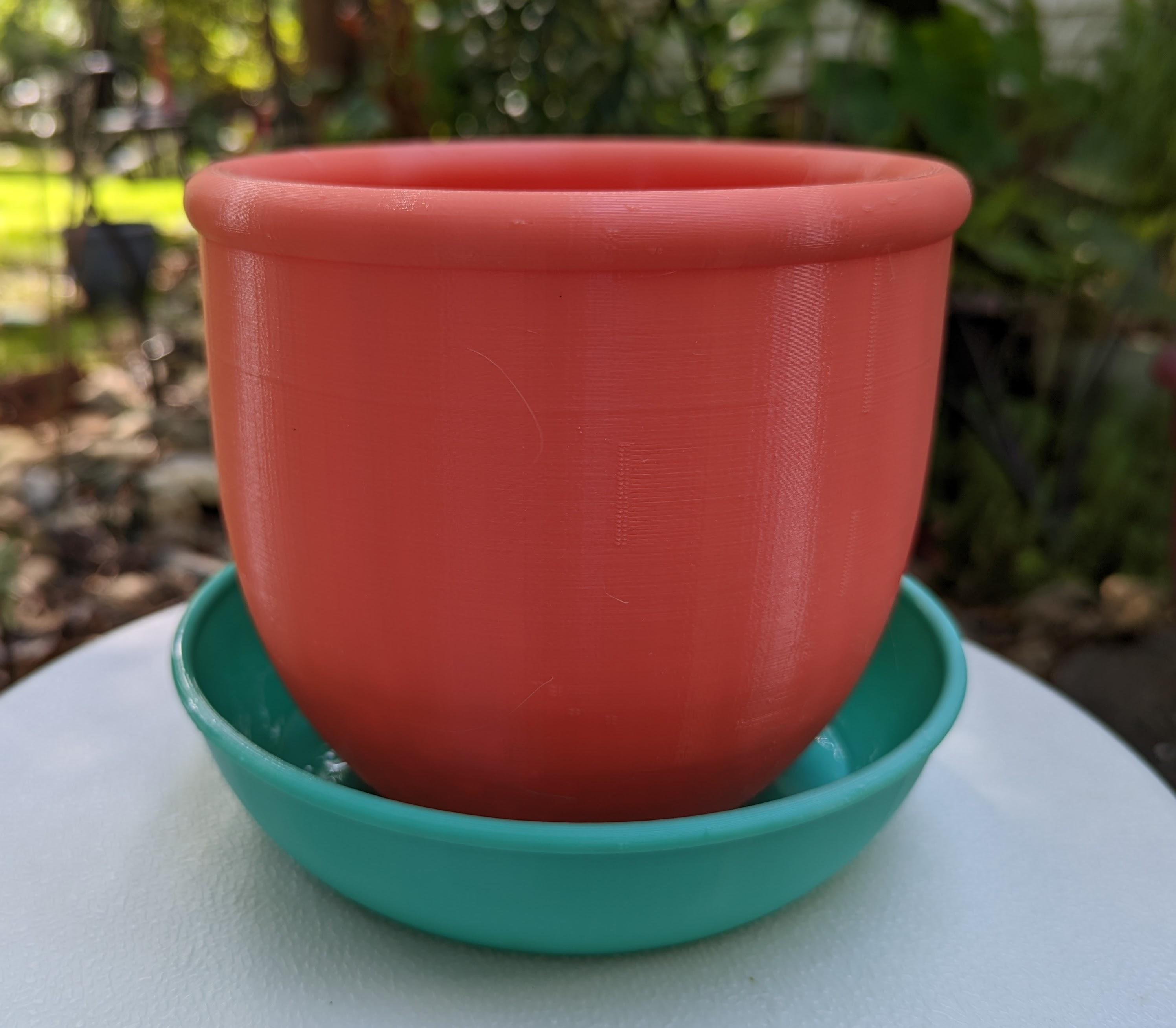2-color Carnivorous Plant pot 3d model