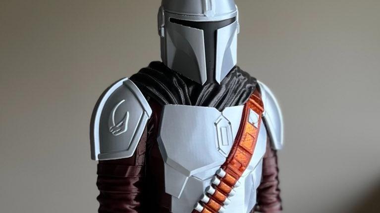 Mandalorian Bust- (Pre-Supported) - Printed on the PrusaXL with 5 colors! - 3d model