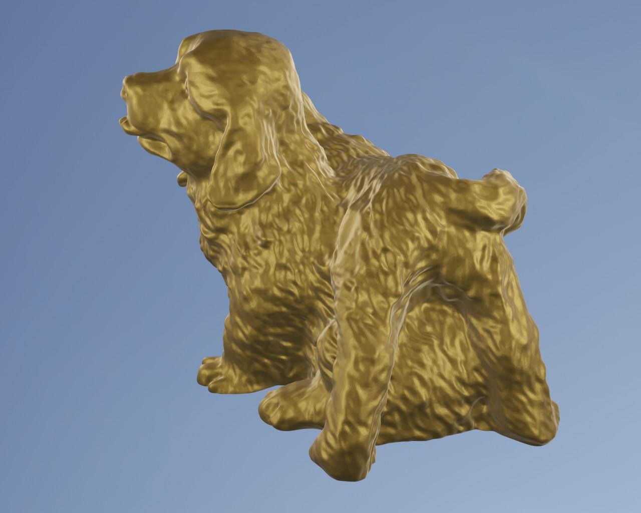 2 golden retriever 3d model