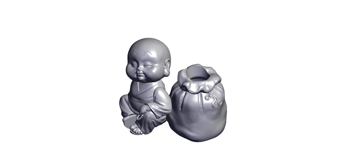 Buddha vase.stl 3d model