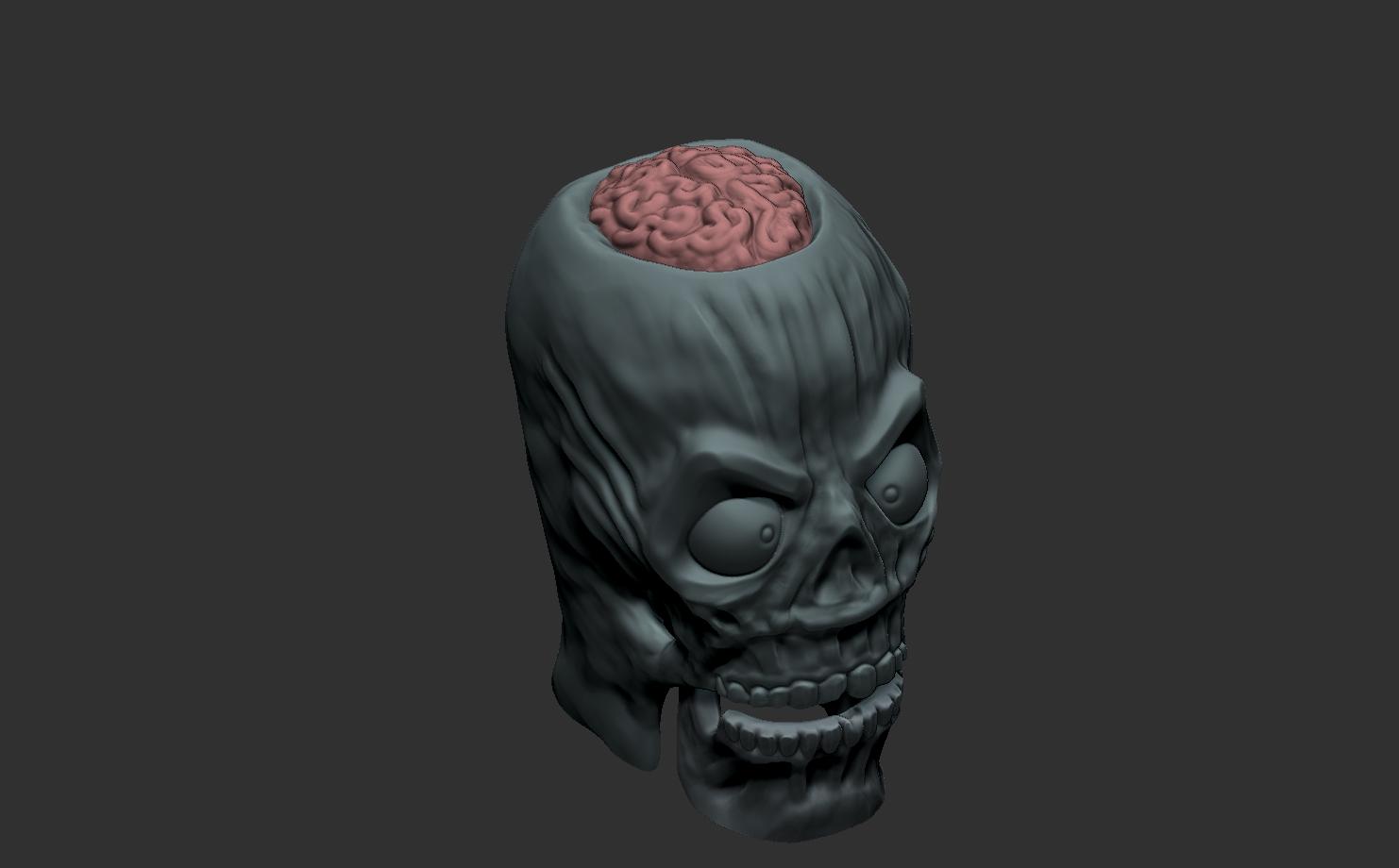 Angry Jack Chattering Skull 3d model