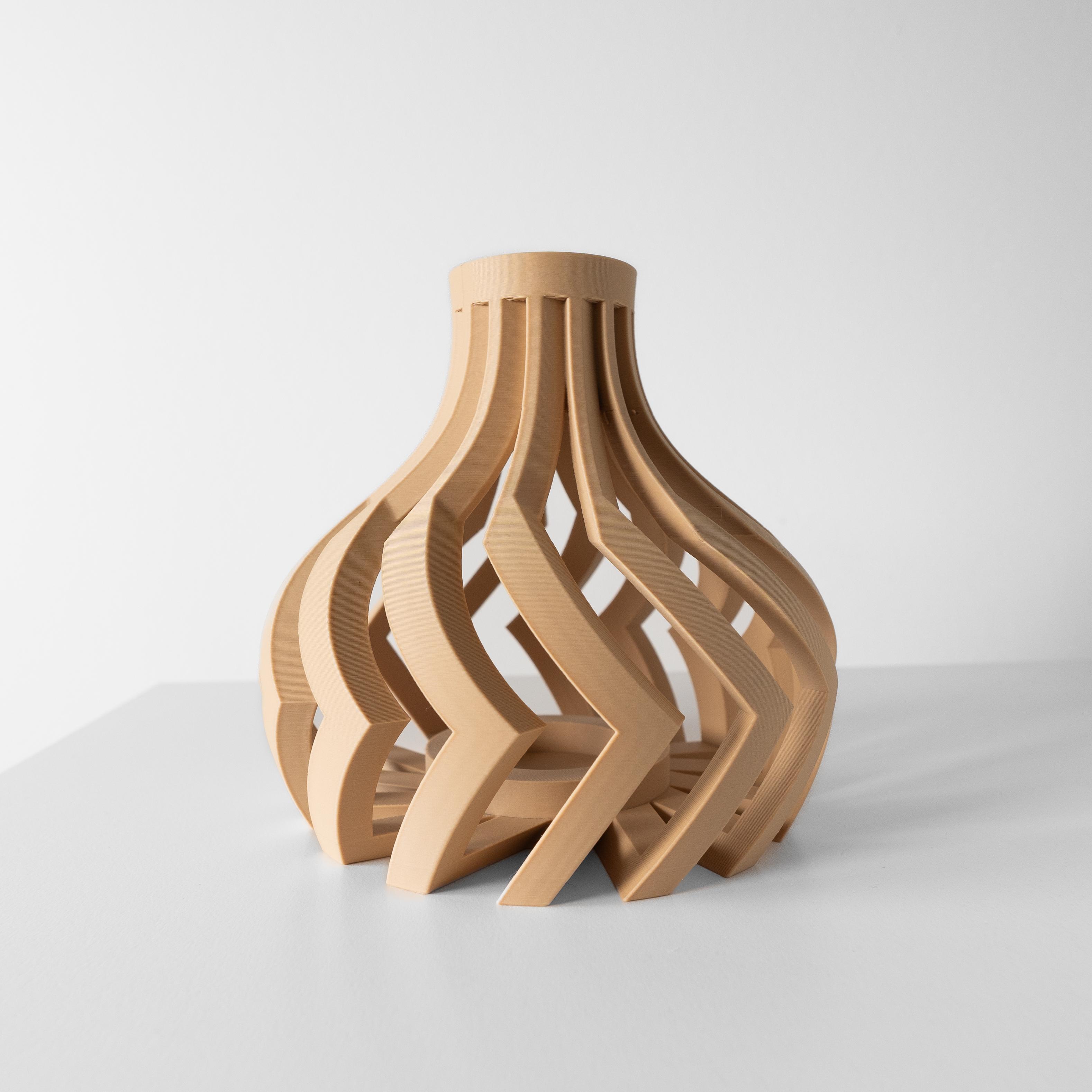 The Lovi Short Vase, Modern and Unique Home Decor for Dried and Preserved Flower Arrangement 3d model