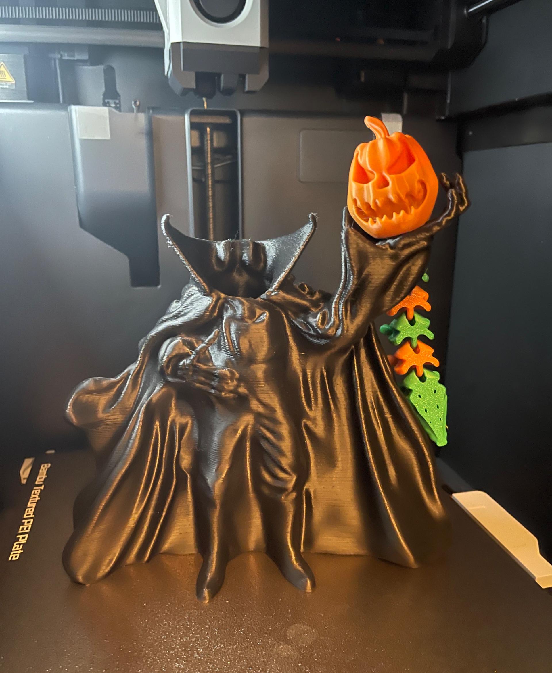 Headless Horseman  - Articulated Snap-Flex Fidget (Loose Joints) - Finally had an excuse to use the sample colors from my p1s - 3d model