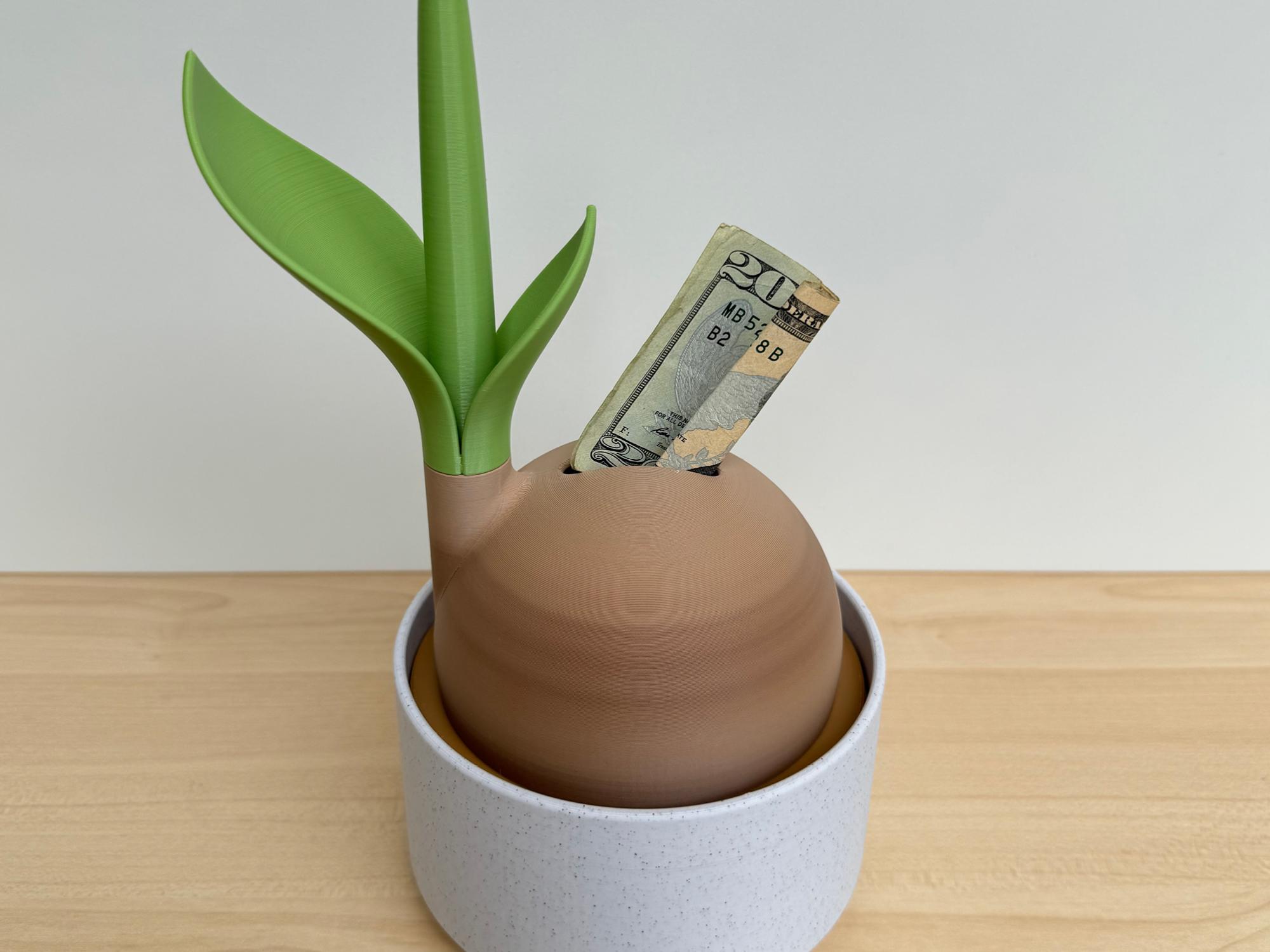 Coco, money bank with integrated pen. 3d model