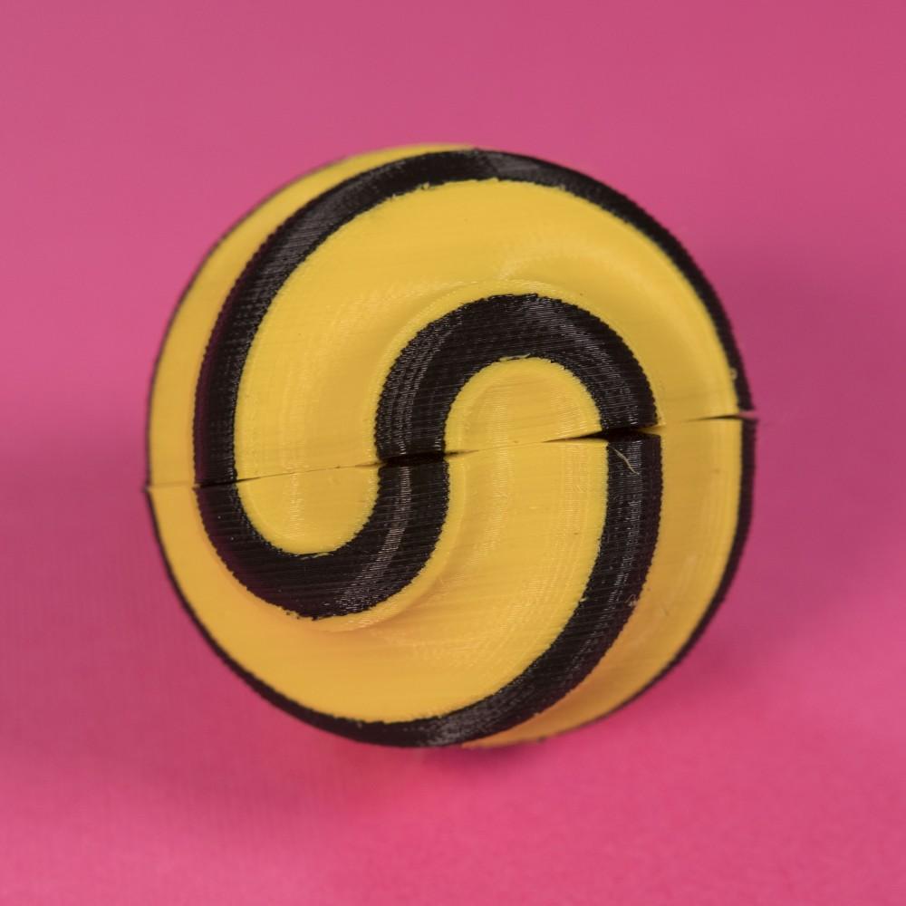 9 Groove Sphericon (Single and Dual Material) 3d model