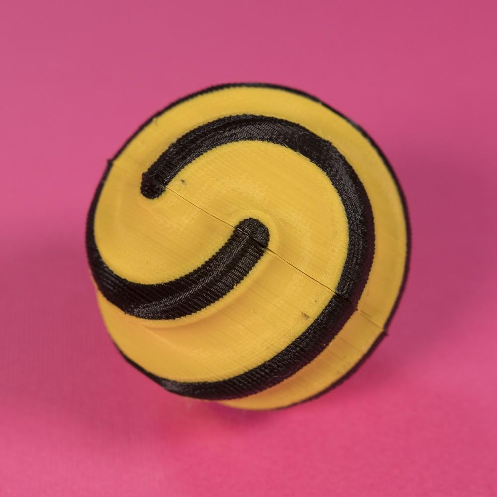 9 Groove Sphericon (Single and Dual Material) 3d model