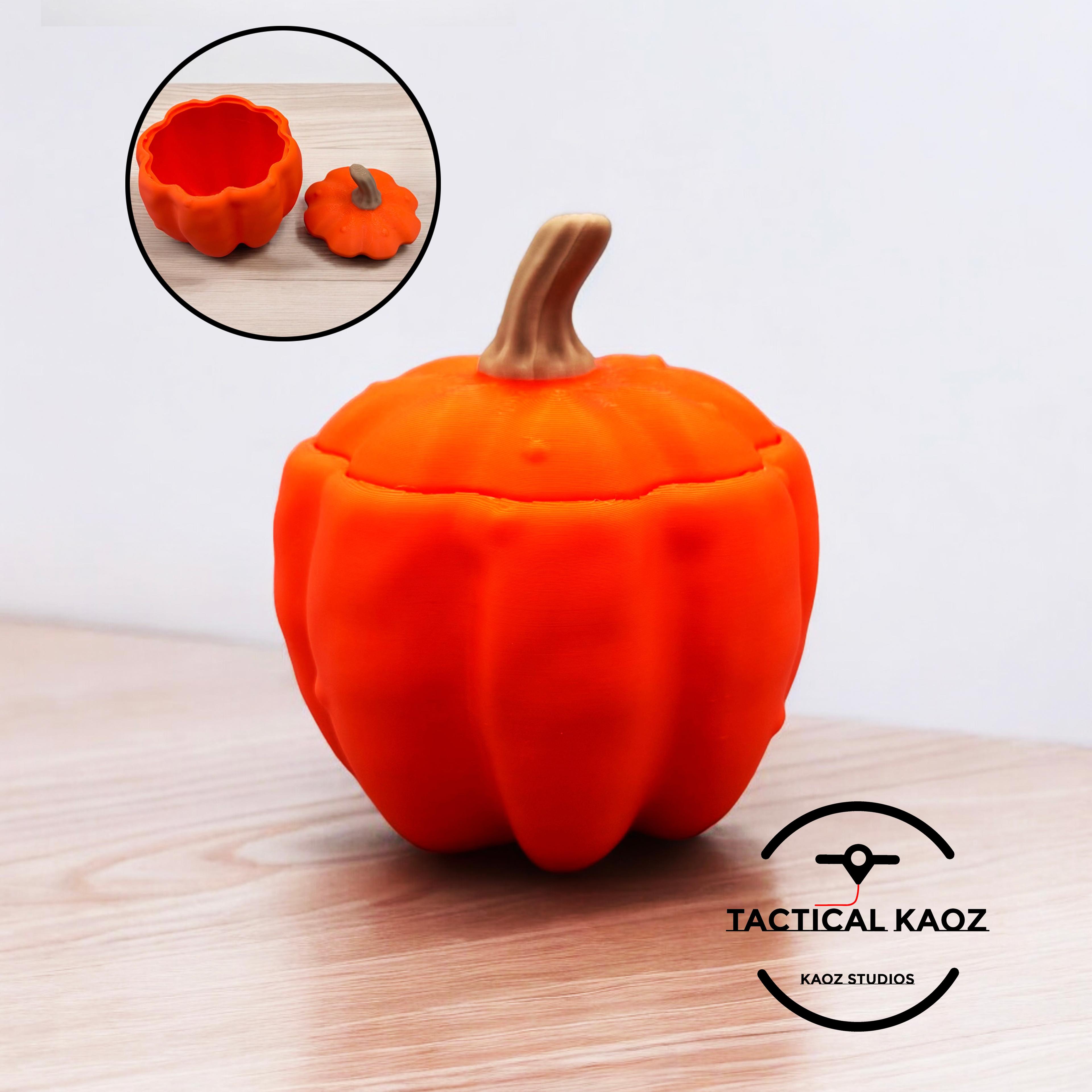 Pumpkin Container with Removable Lid 3d model