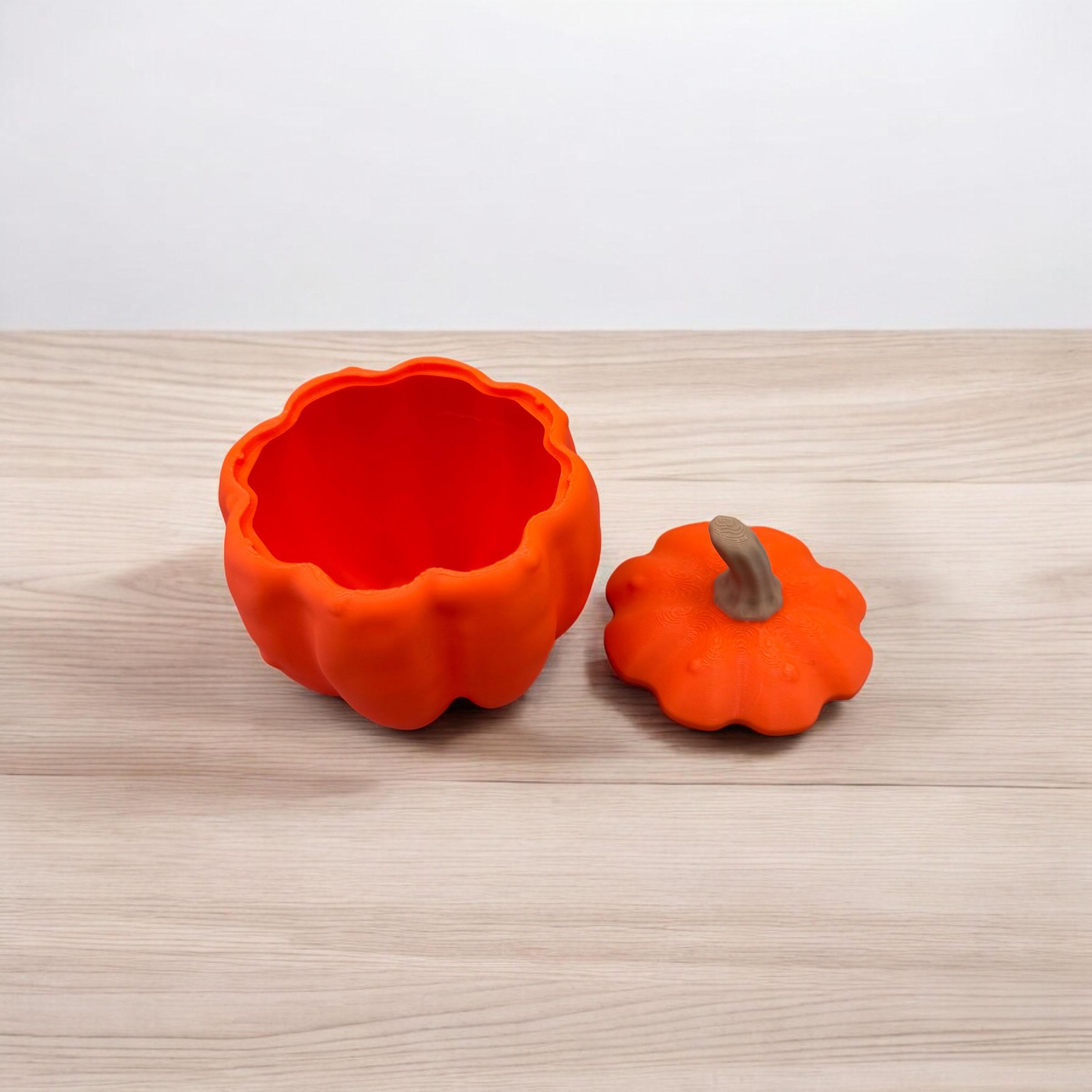 Pumpkin Container with Removable Lid 3d model