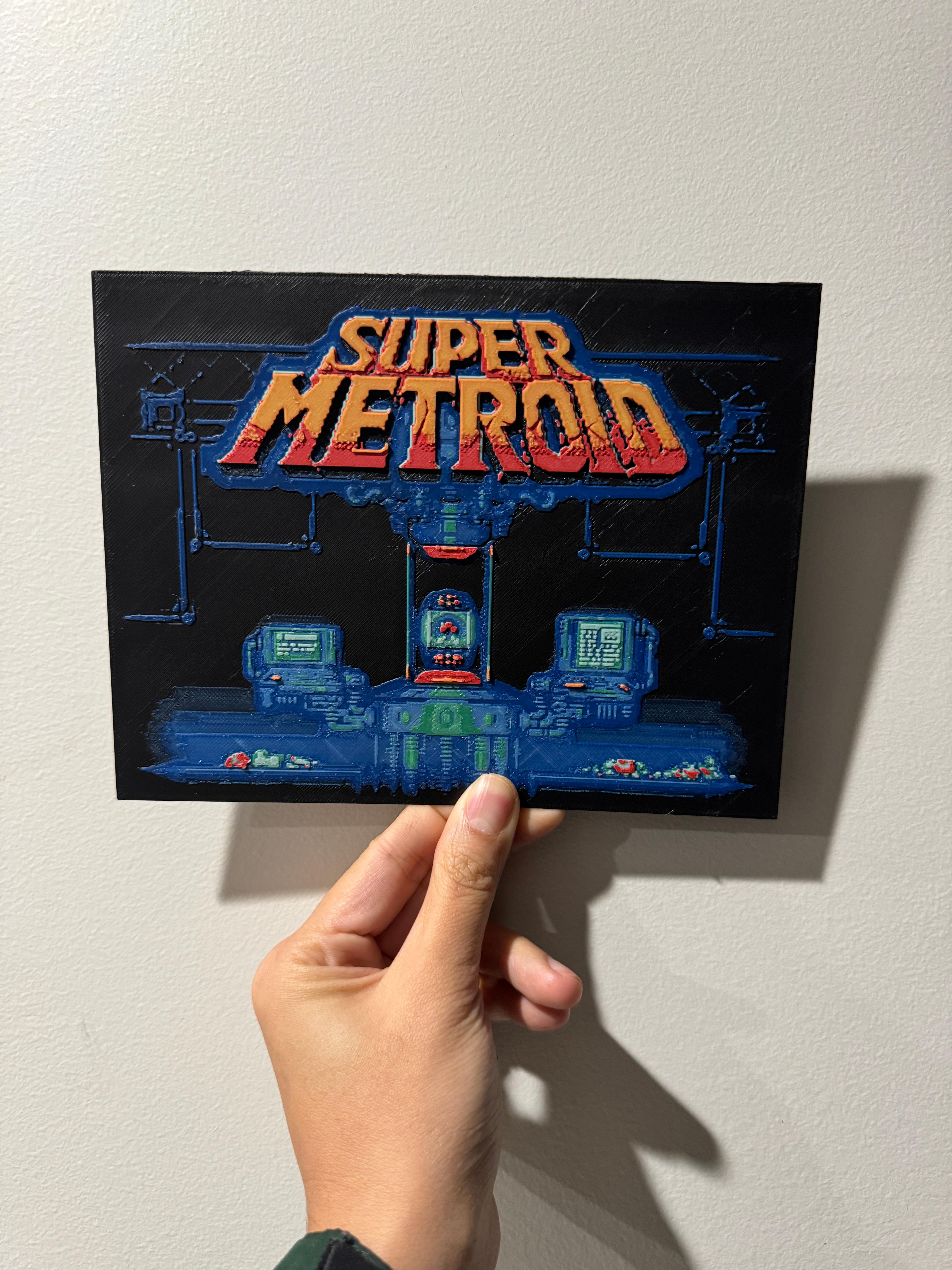 [Early Access] Super Metroid - Hueforge Print 3d model