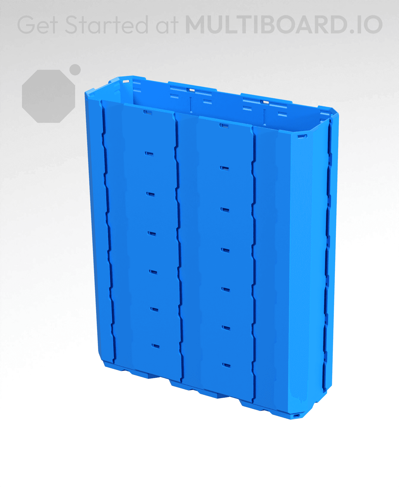 3x1x3.5 - Full Multipoint Rail - Multibin Shell 3d model