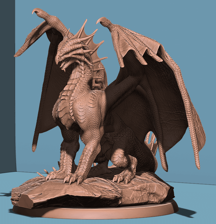 Ancient Bronze Dragon 3d model