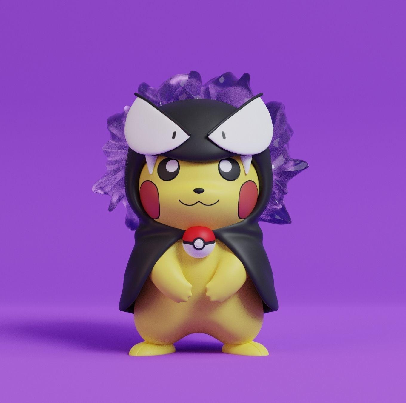 Cosplay Pikachu - Gastly 3d model