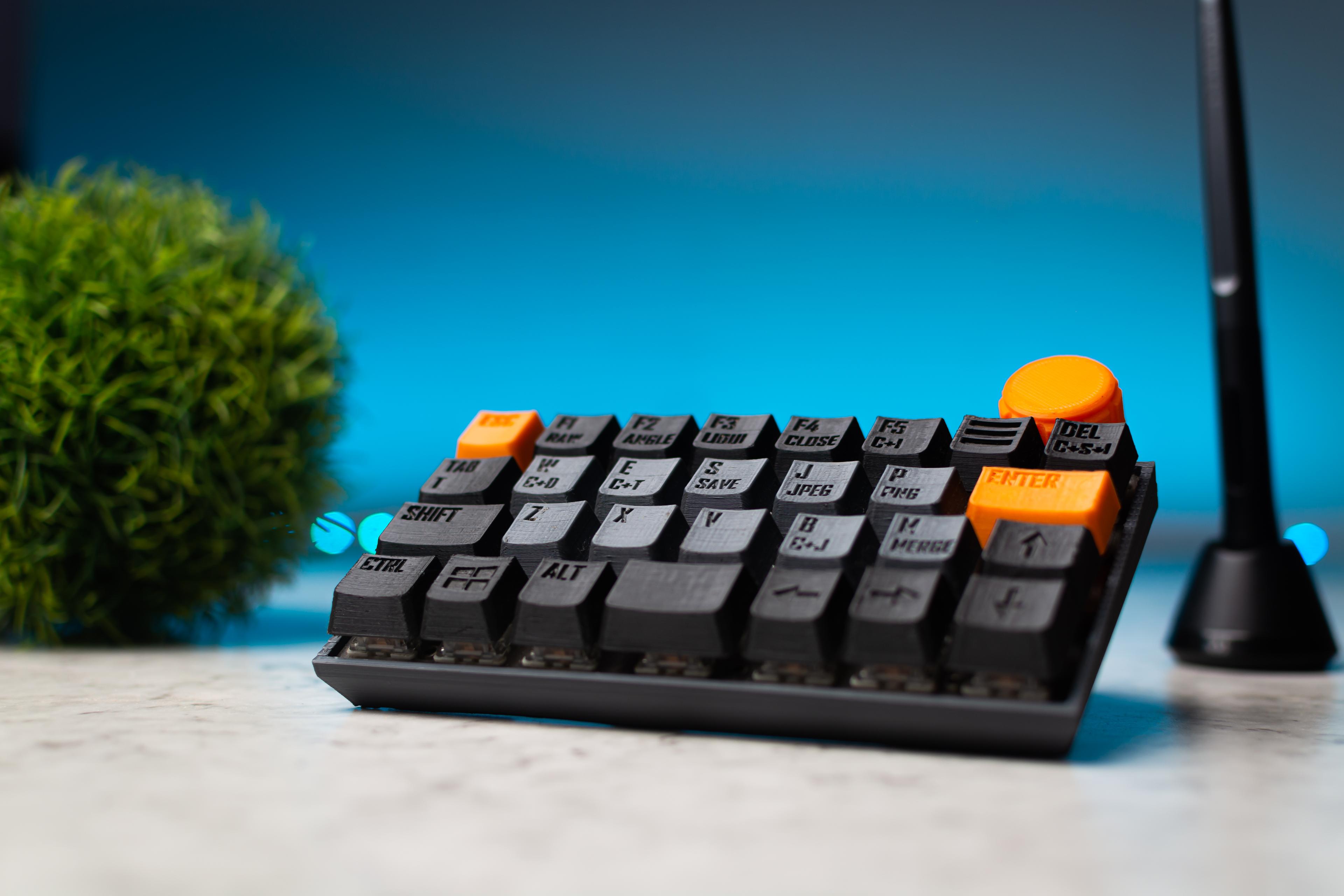 Macropad for photoshop 3d model