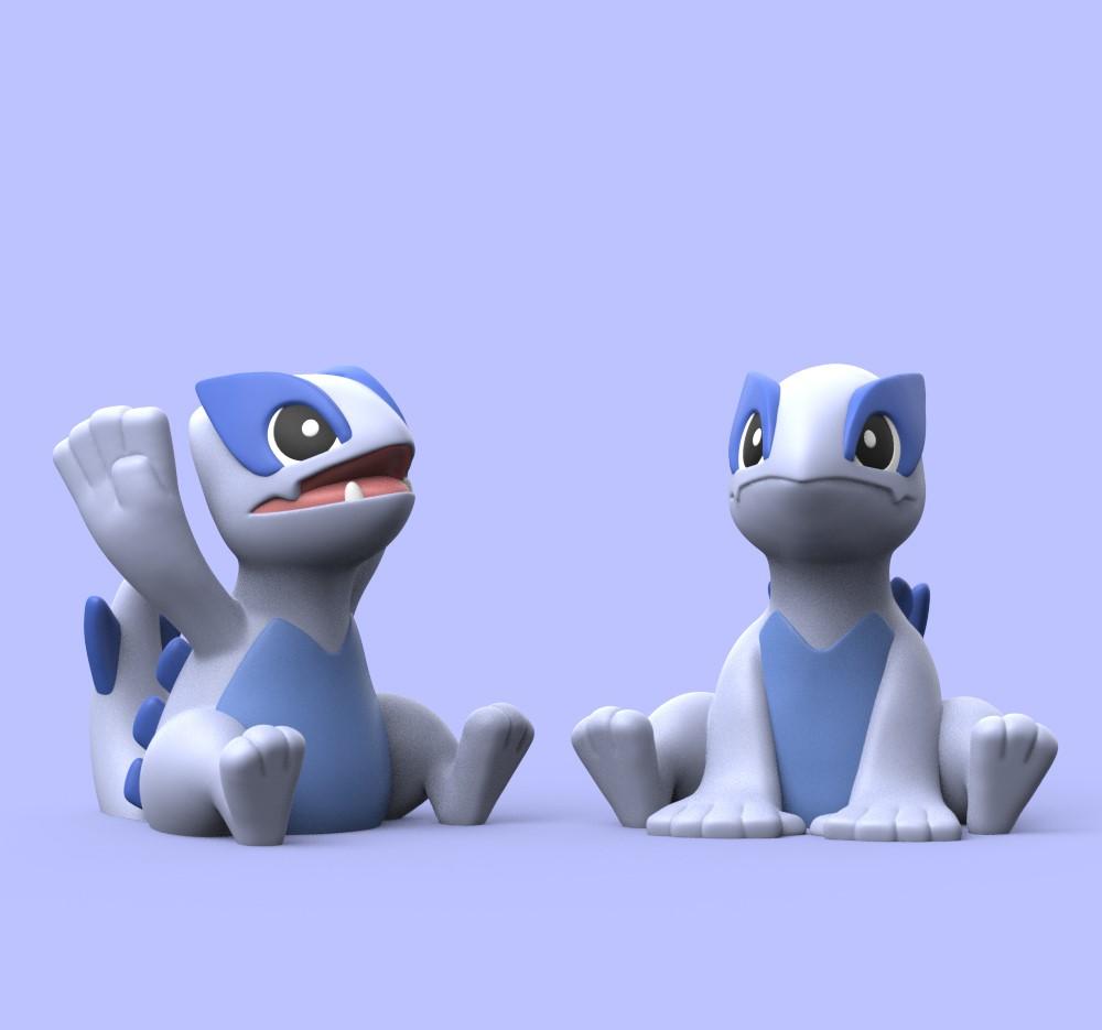 Chibi Lugia (Easy Print No Supports) 3d model