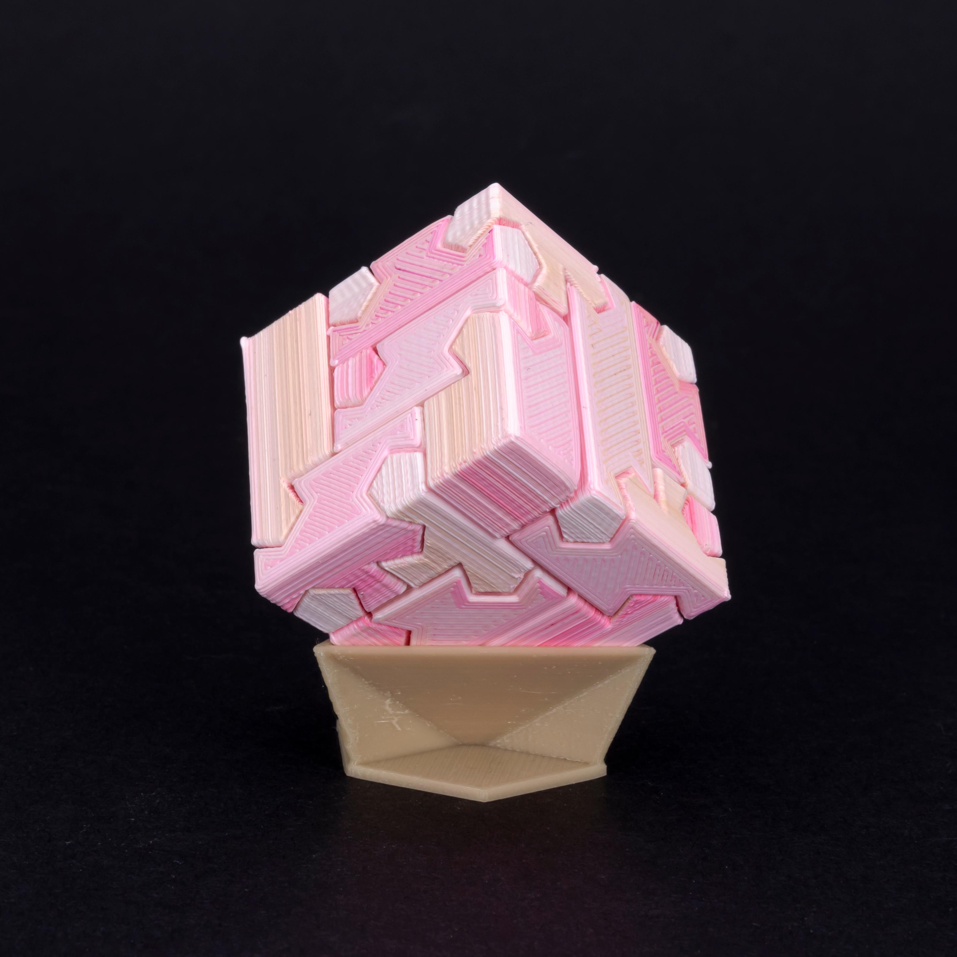 Tsugite Cube 3x3 Puzzle (Version B) 3d model