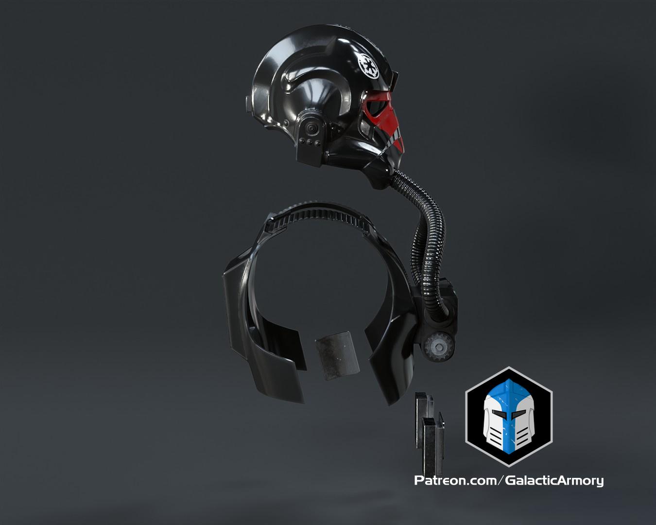 Tie Fighter Pilot Armor - 3D Print Files 3d model
