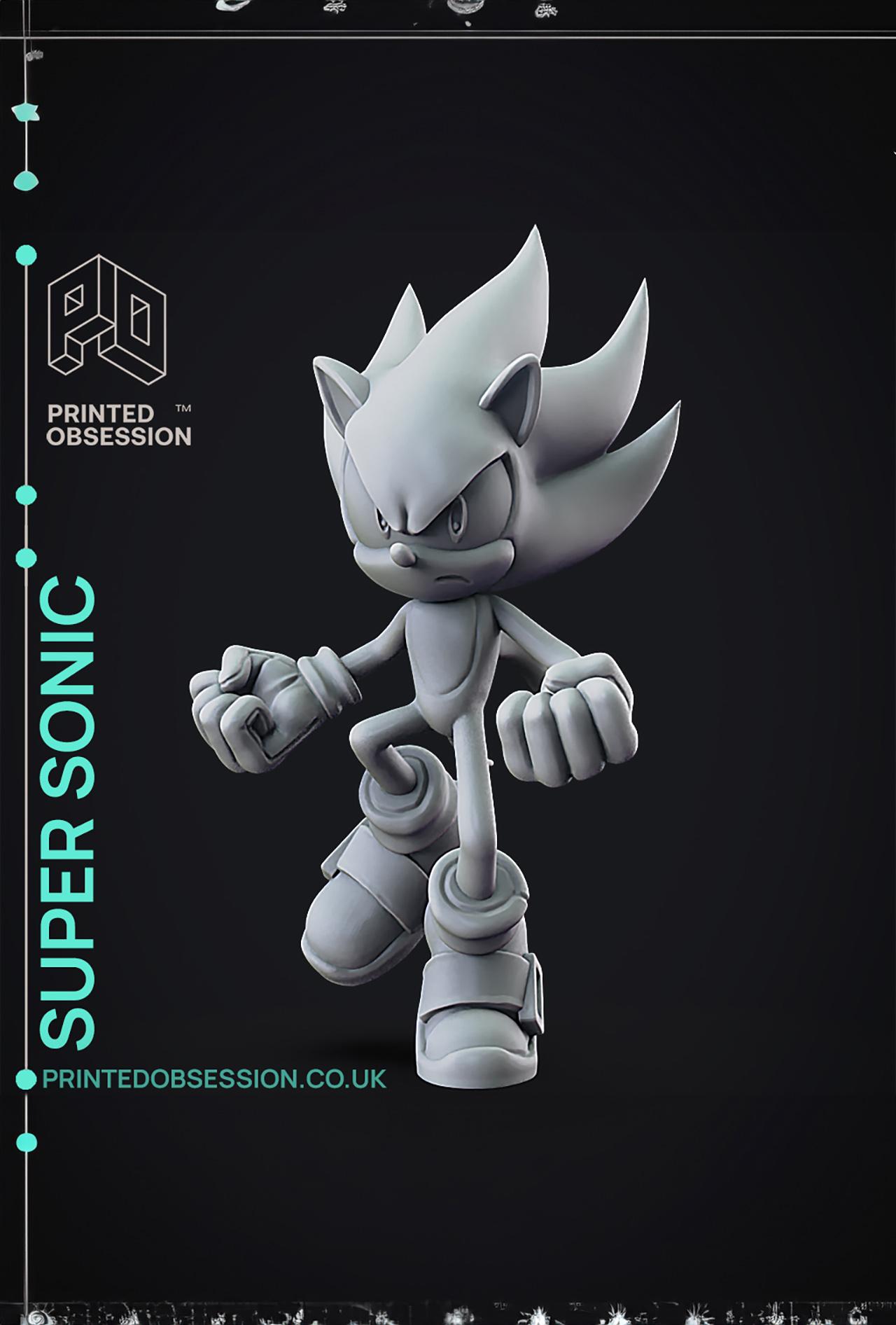 Super Sonic - Sonic the Hedgehog - Fan Art 3d model