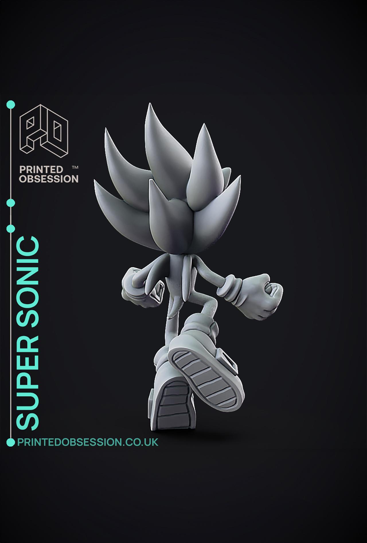 Super Sonic - Sonic the Hedgehog - Fan Art 3d model