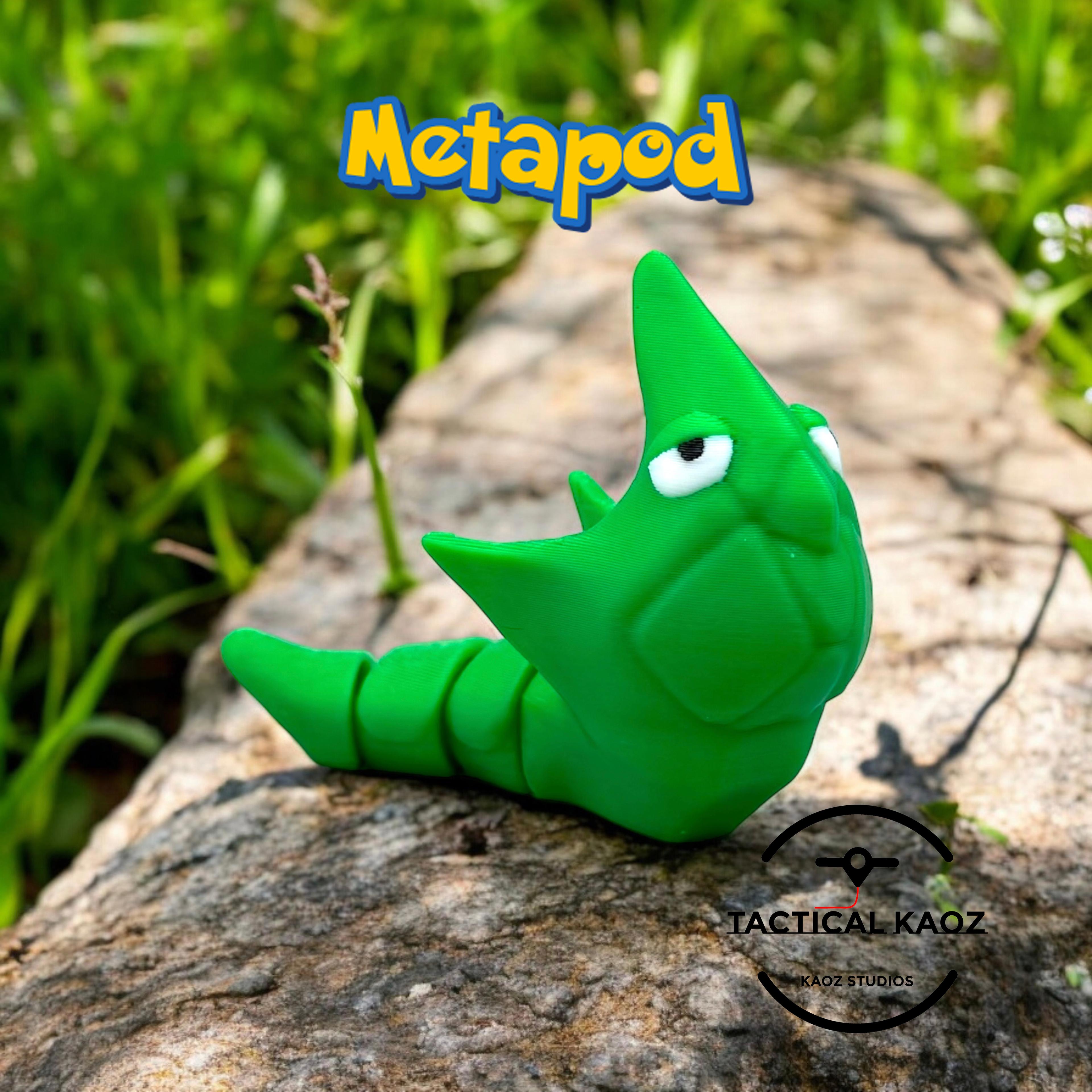 Metapod Flexi Articulating Pokemon 3d model