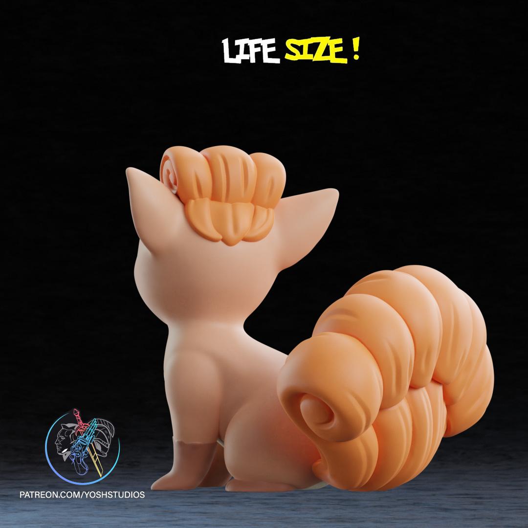 Life Sized Vulpix 3D Printer File STL 3d model