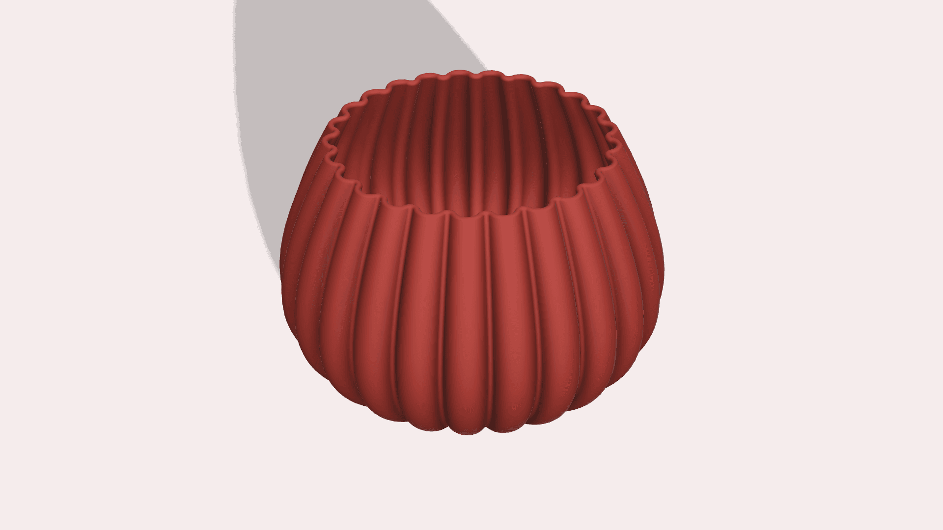Fluted Bowl - Fluted Catch All Bowl 3d model