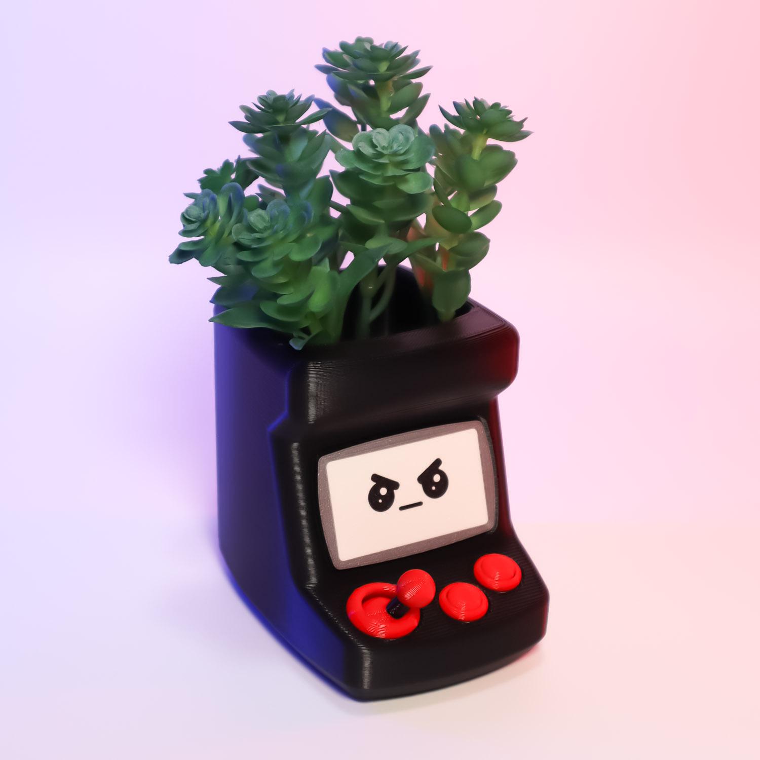 Arcade Desk Buddy – Organizer, Planter 3d model