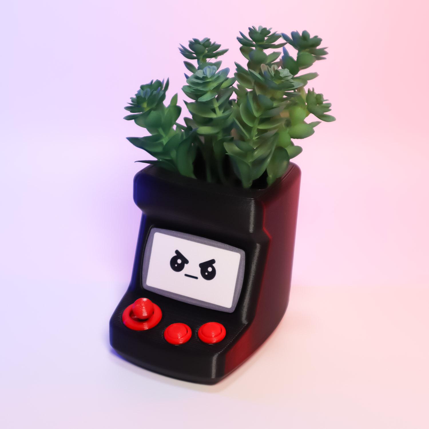 Arcade Desk Buddy – Organizer, Planter 3d model