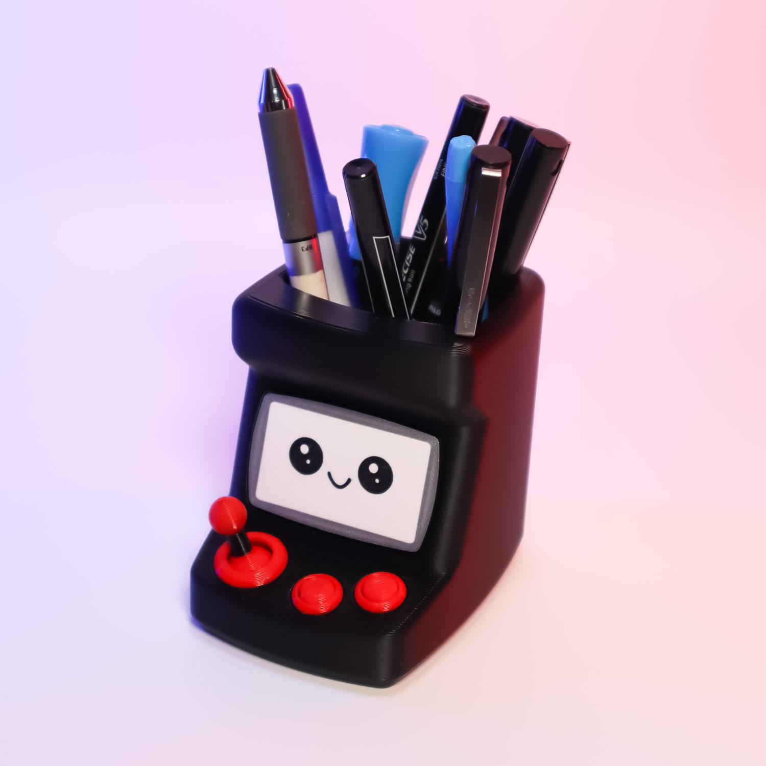 Arcade Desk Buddy – Organizer, Planter 3d model