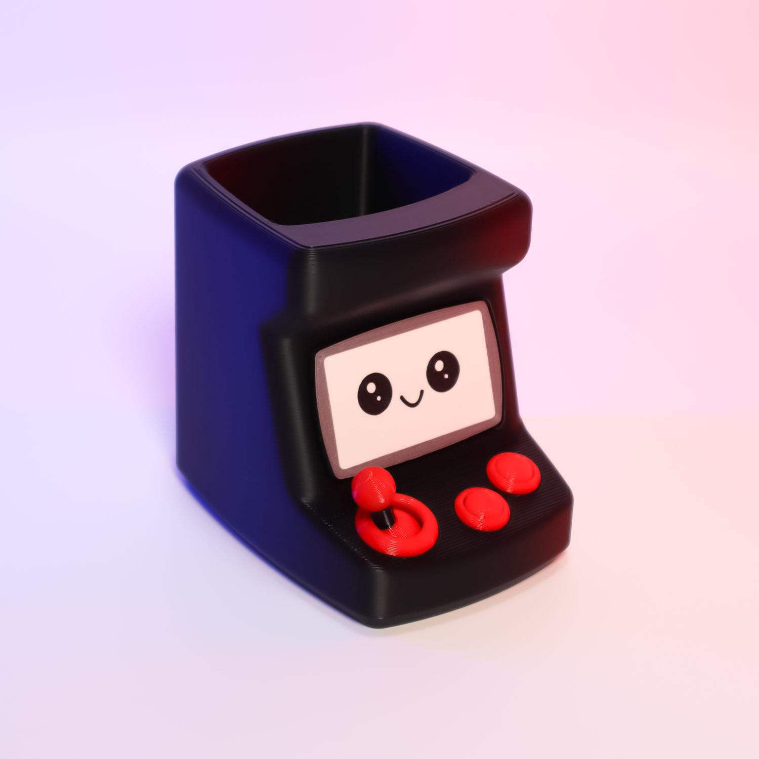 Arcade Desk Buddy – Organizer, Planter 3d model