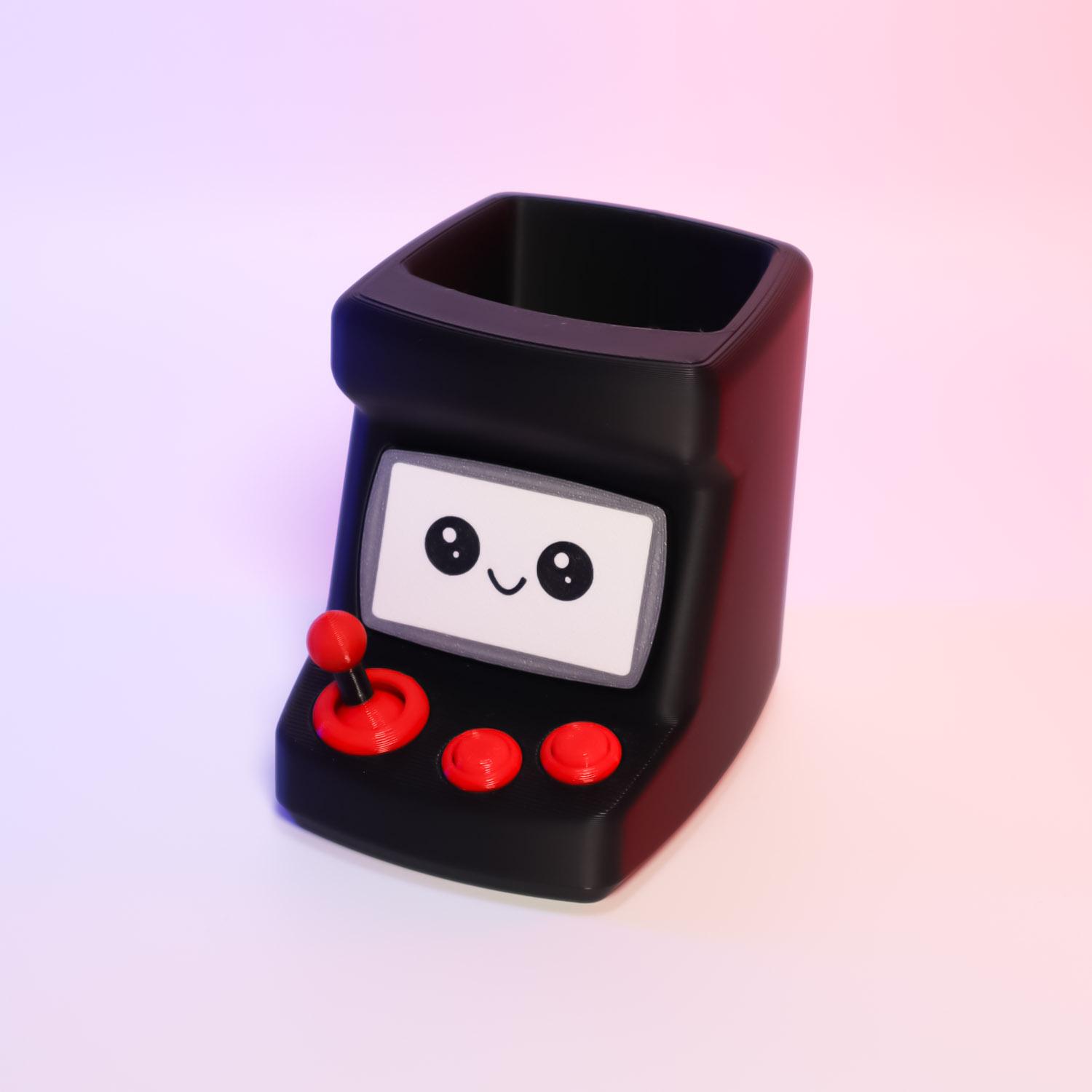 Arcade Desk Buddy – Organizer, Planter 3d model