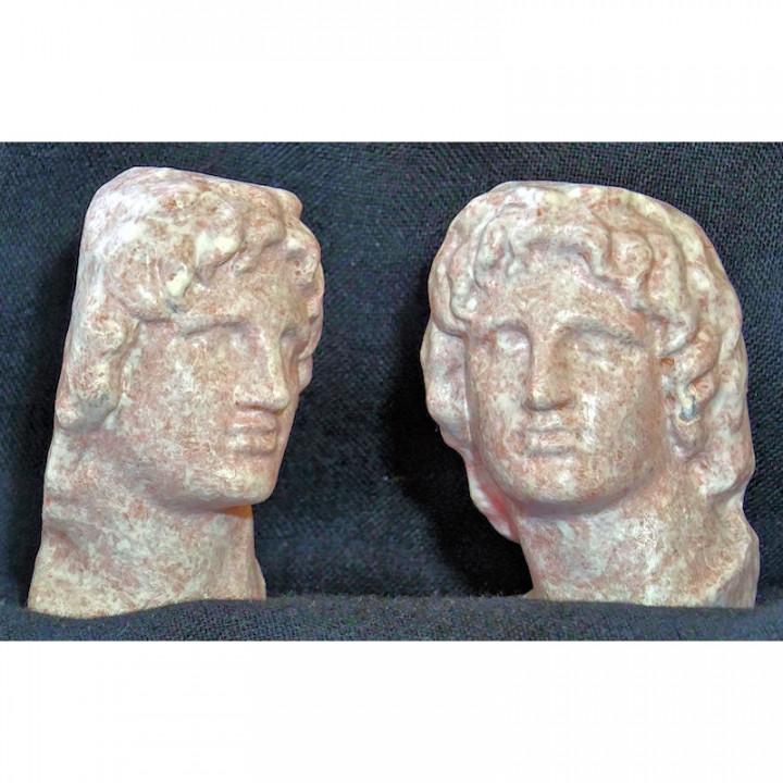 Marble portrait of Alexander the Great 3d model