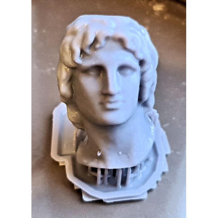 Marble portrait of Alexander the Great 3d model