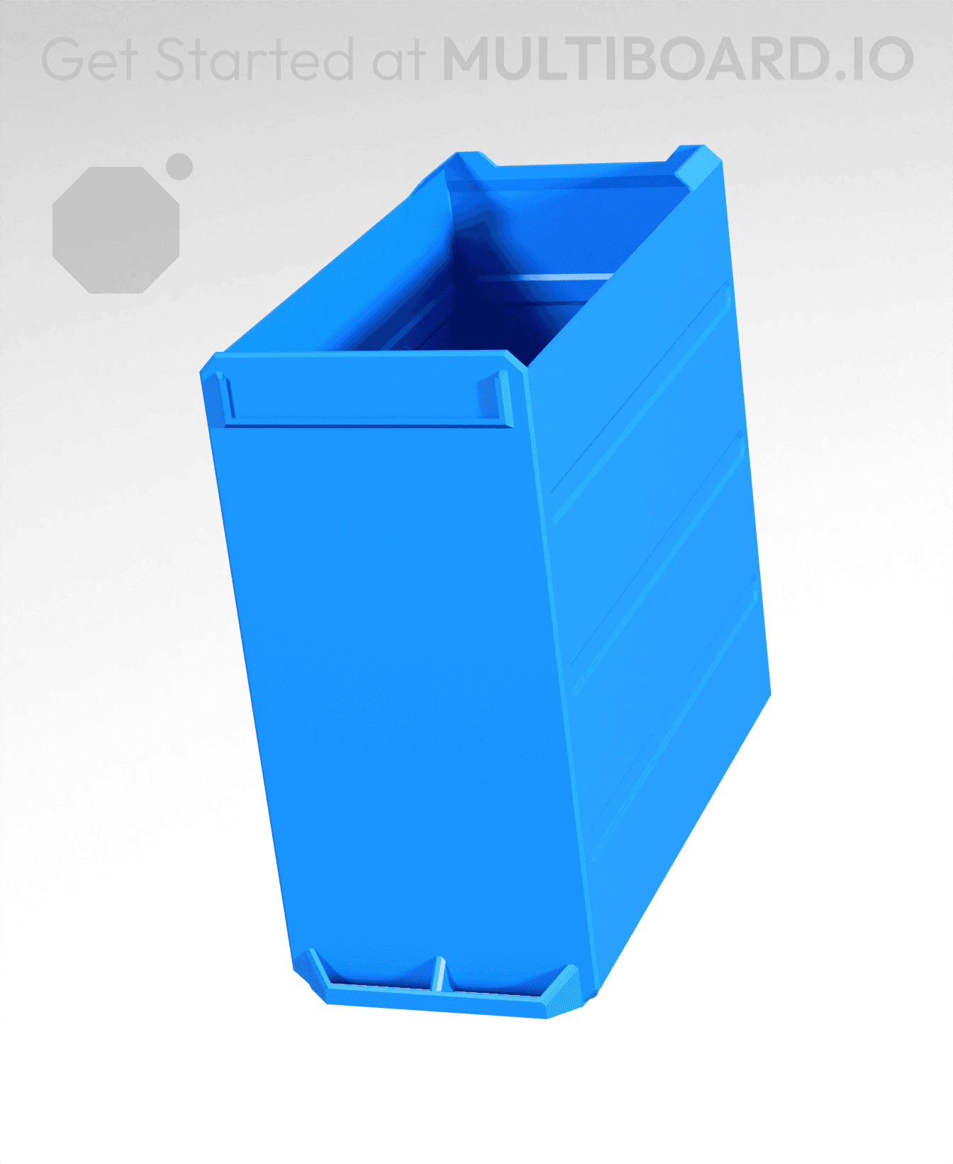 2x4x4-Deep - Multibin Simple Drawer 3d model