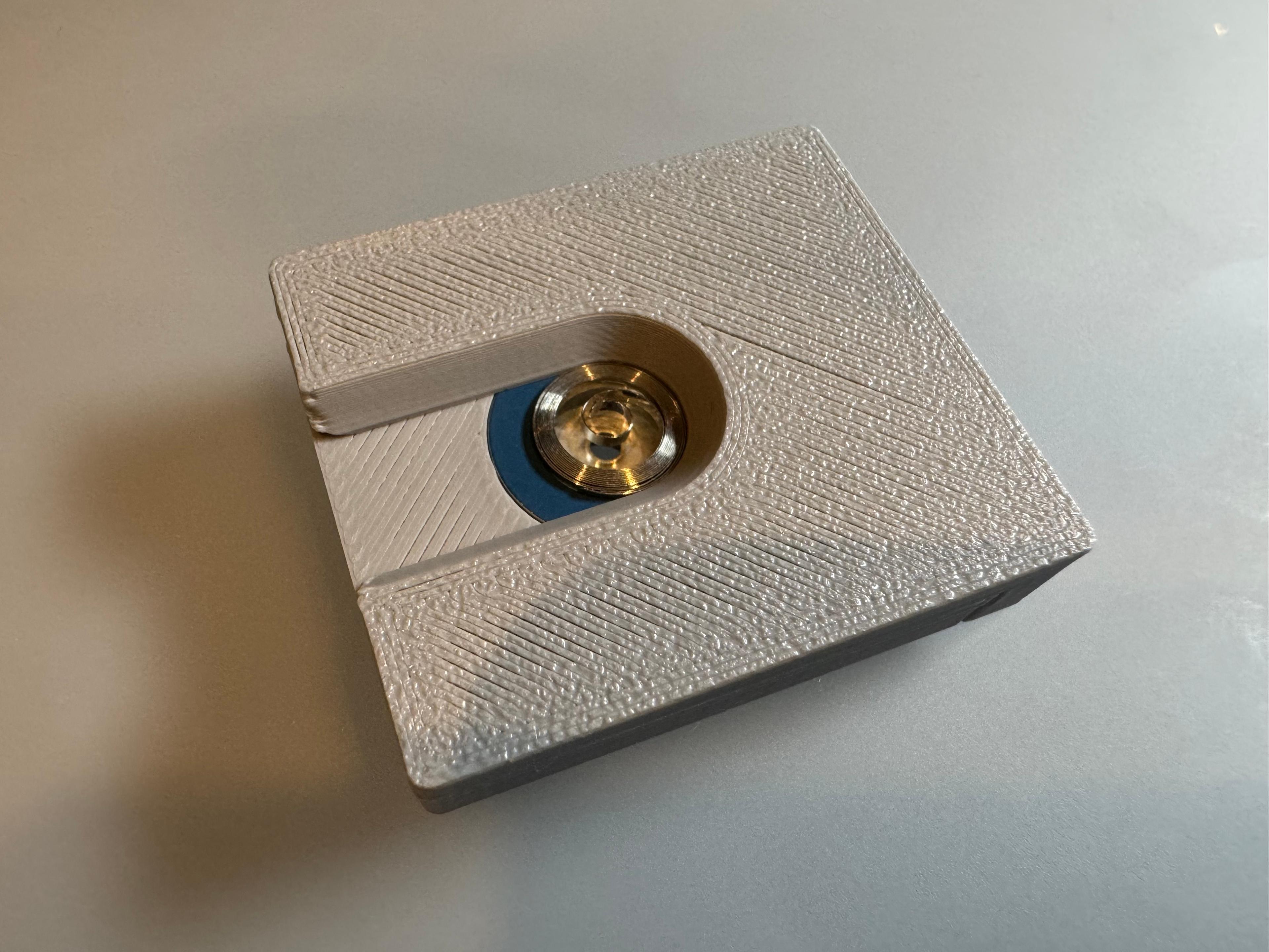 Watchmaker Tool:  Mainspring Insertion Jig (Parametric) 3d model