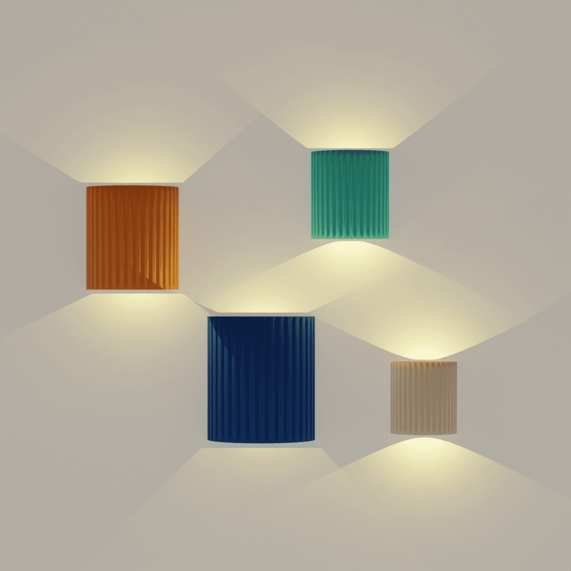 MINIMAL WALL LAMP | MEGA PACK 4 SIZES 3d model