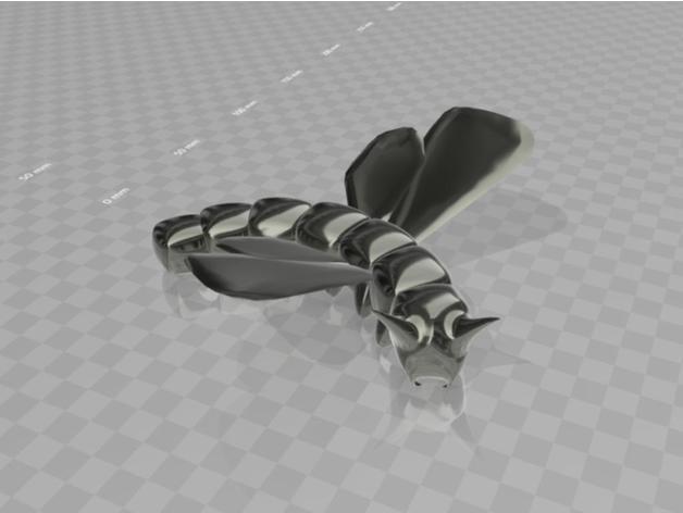 seidenraupe - Spinner with wings 3d model