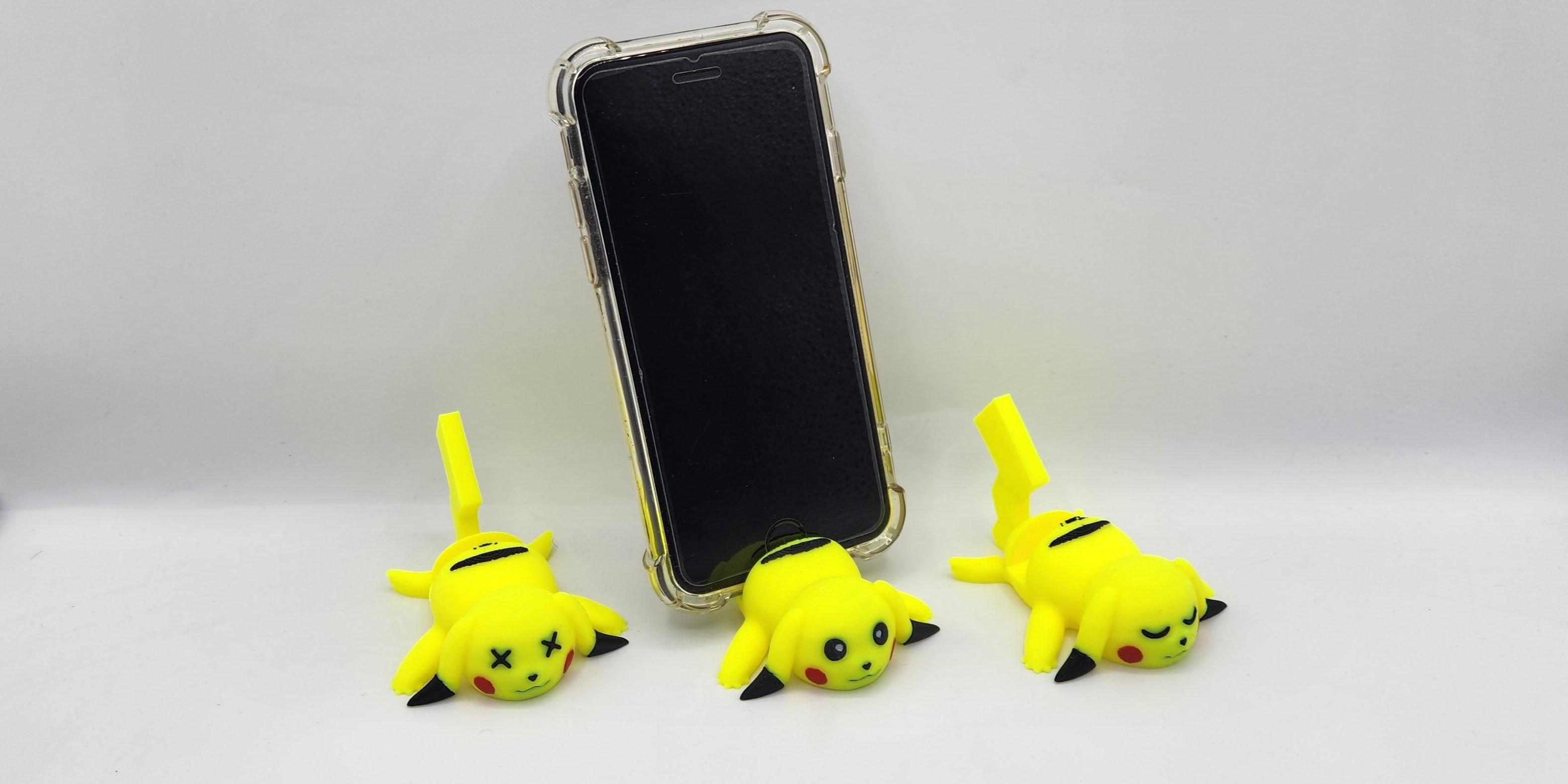 POKEMON - PIKACHU PHONE STANDS 3d model