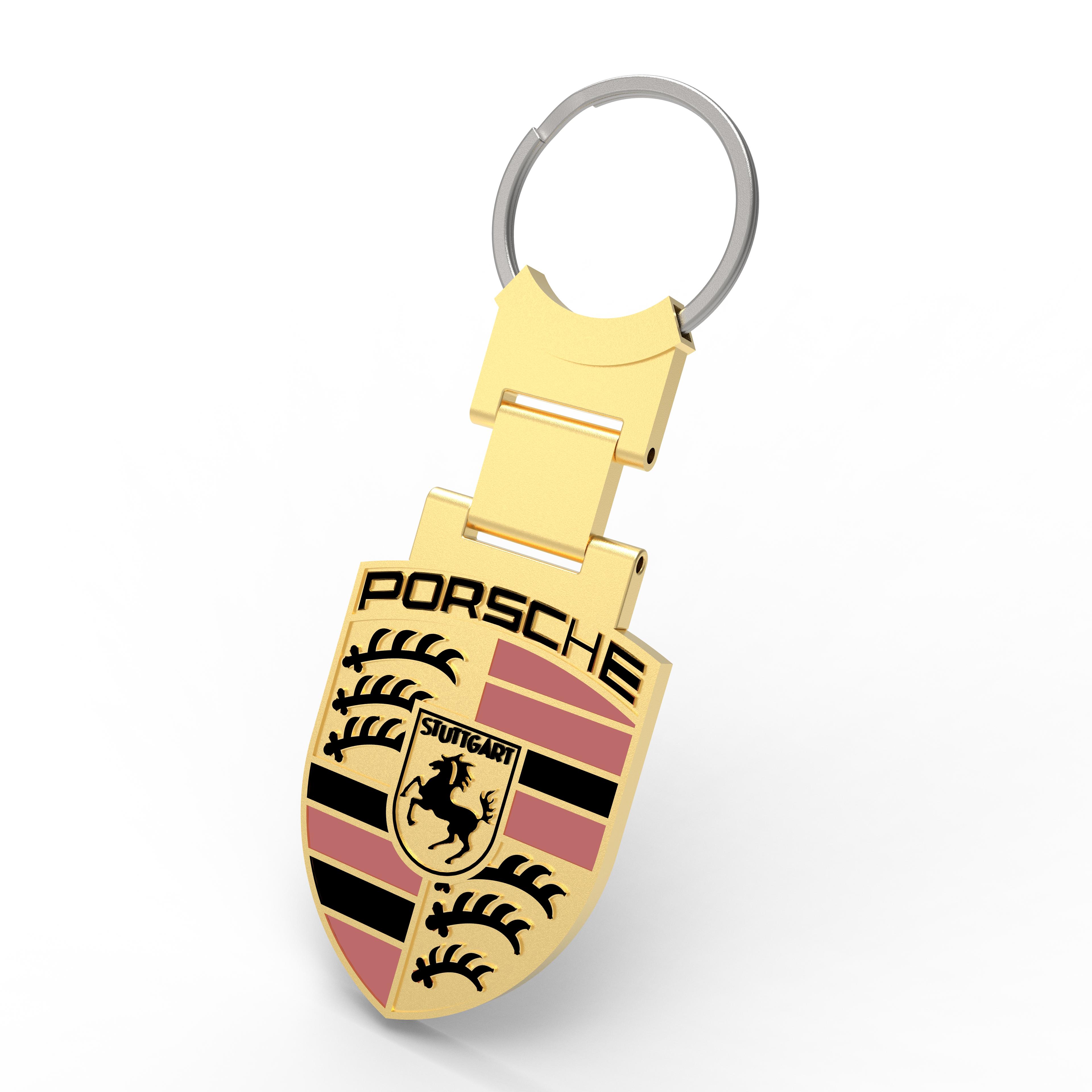 Porsche keychain  - Porsche Keychain - 3d model