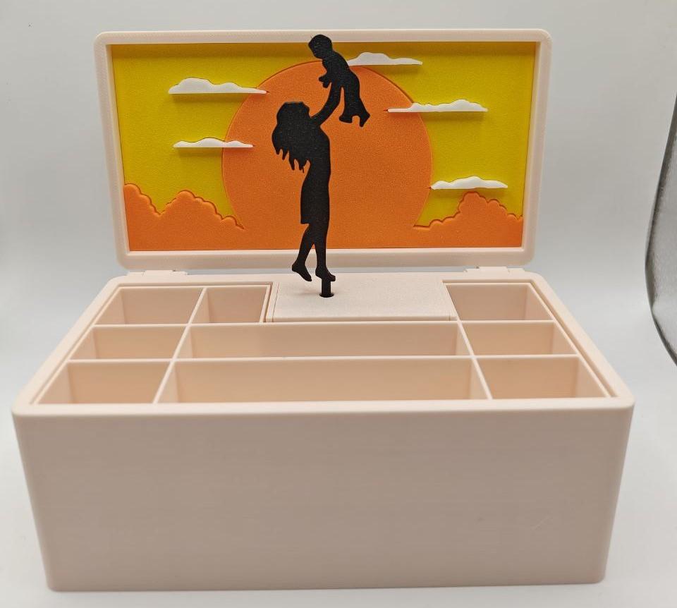 Sunset Music Box - Mother's Day Gift 3d model