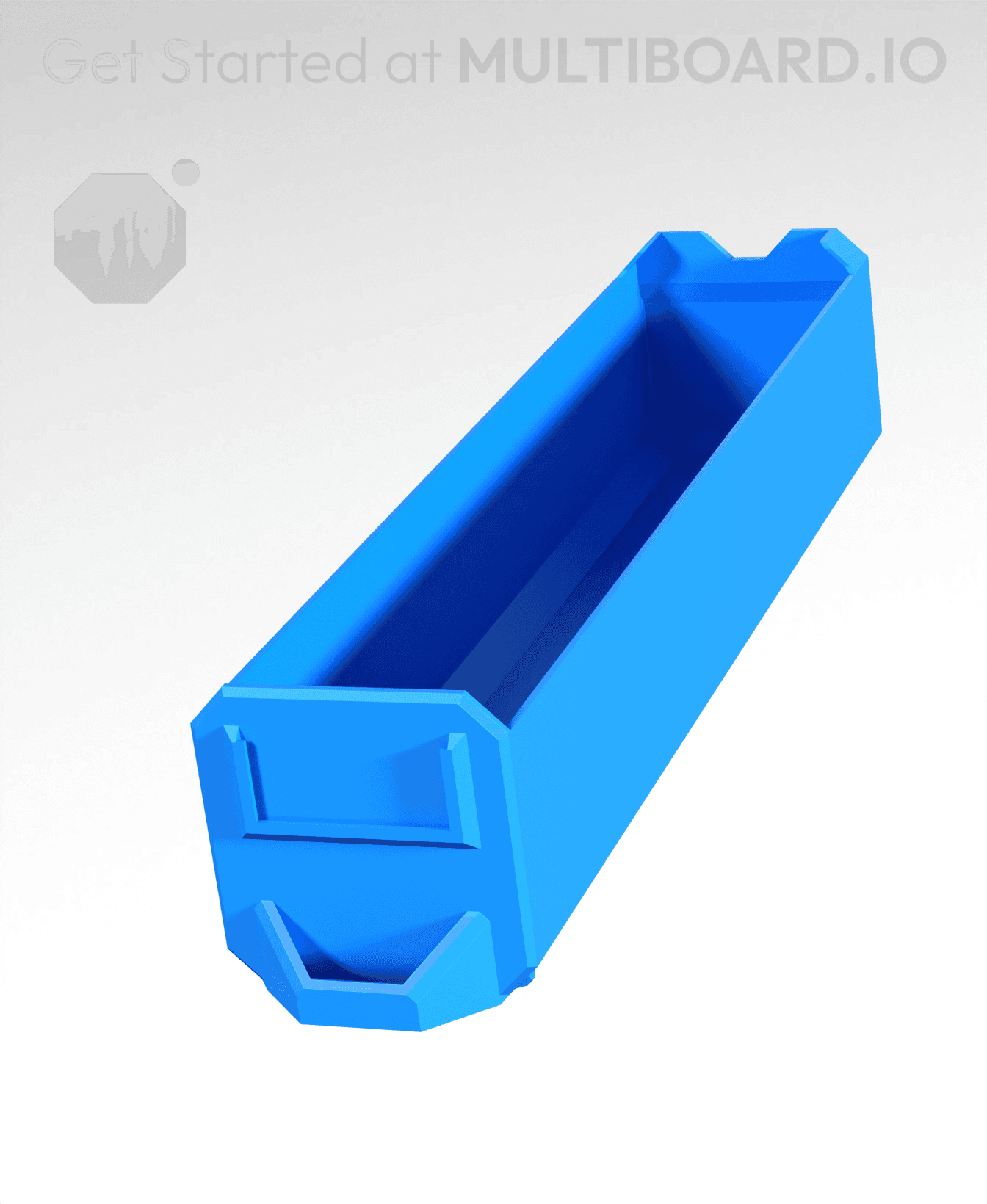 1x1x4-Deep - Linear Divided - Multibin Simple Drawer 3d model