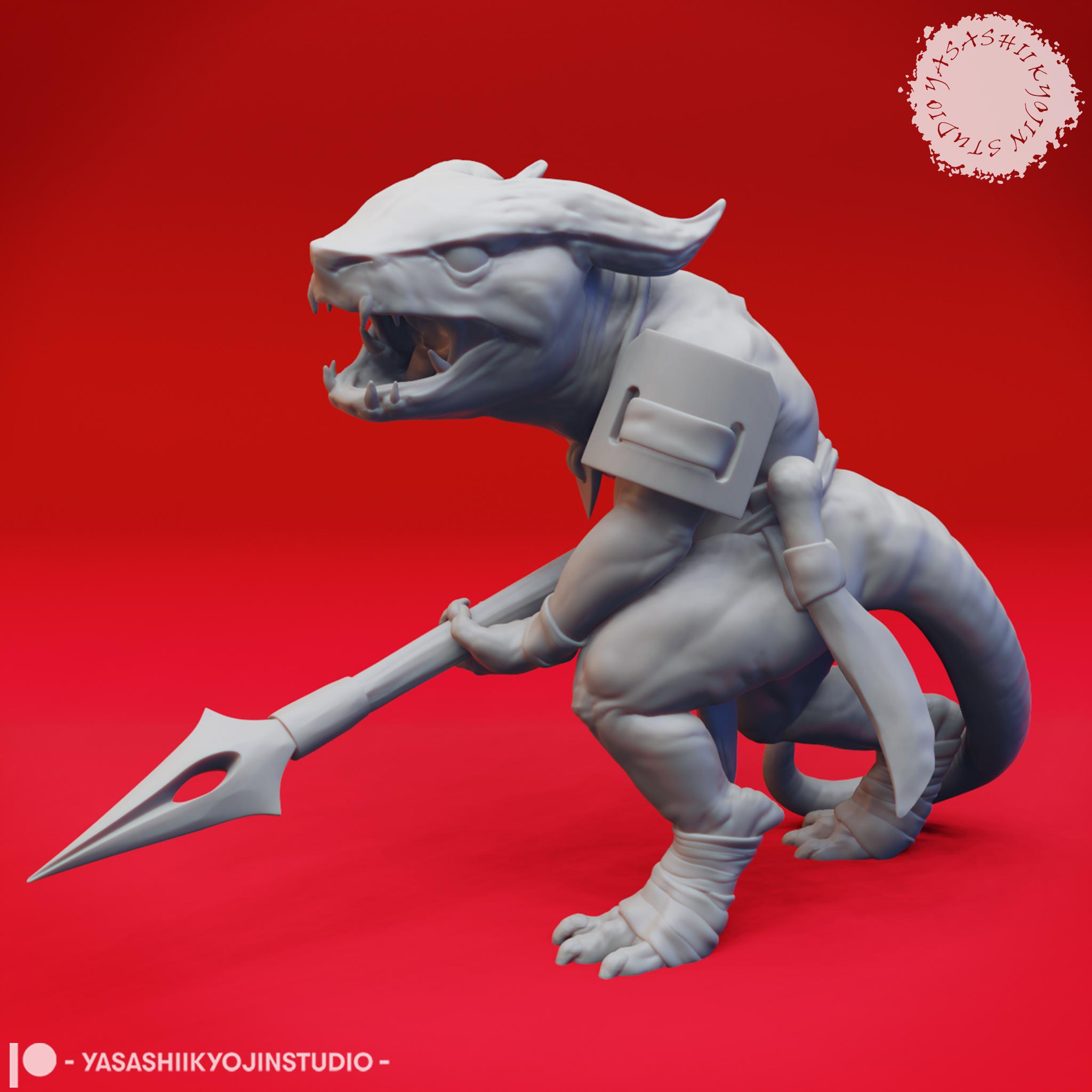 Kobold Mob - Tabletop Miniature (Pre-Supported) 3d model