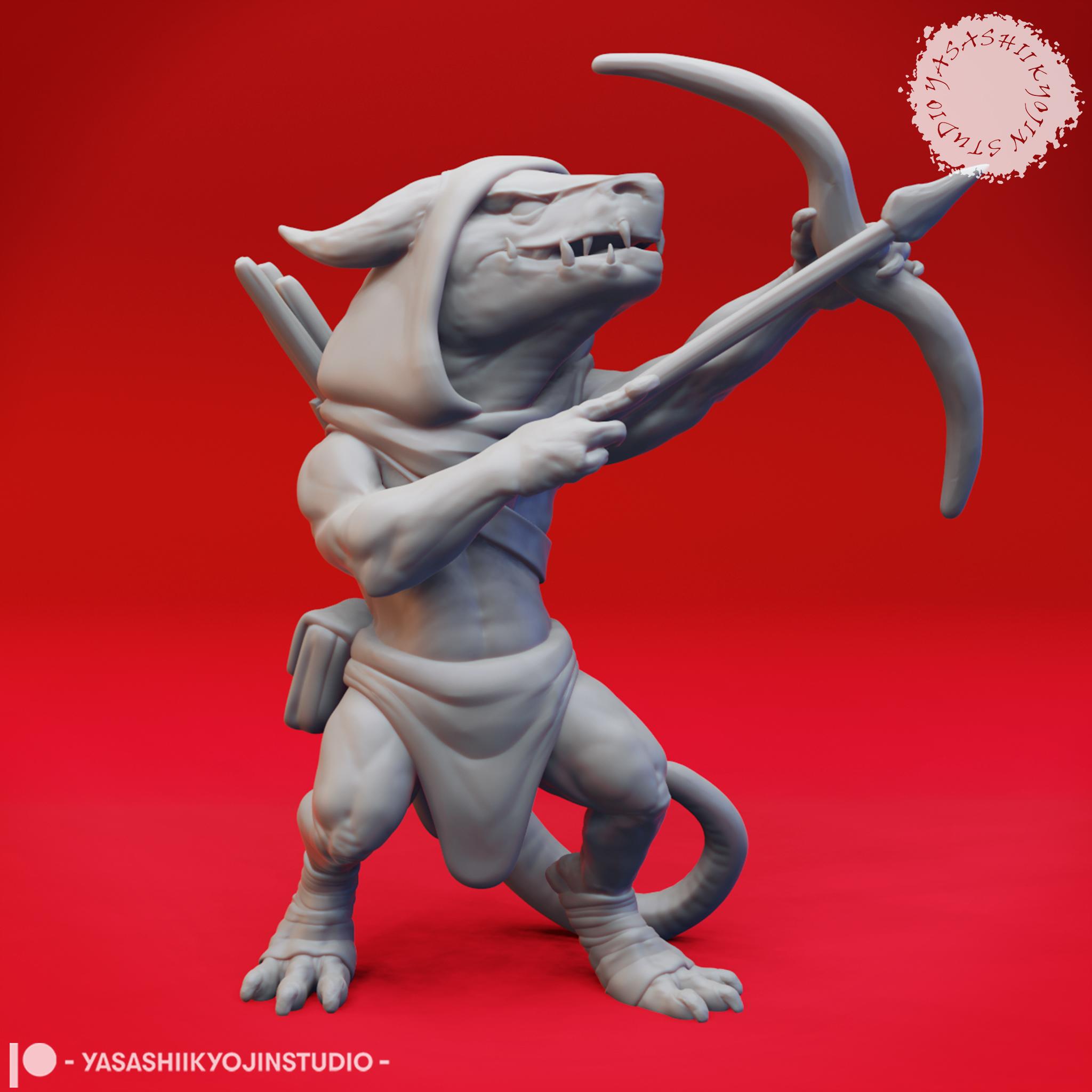 Kobold Mob - Tabletop Miniature (Pre-Supported) 3d model
