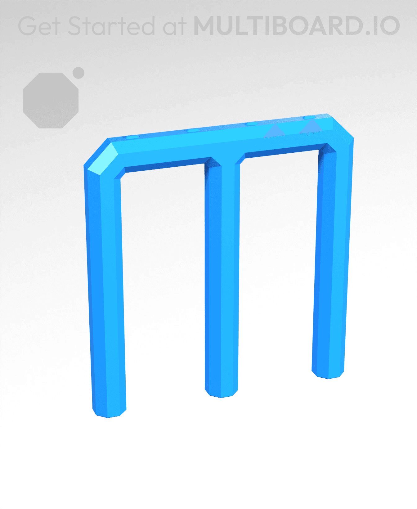 3x2.5H - Stacking Plate Handle 3d model